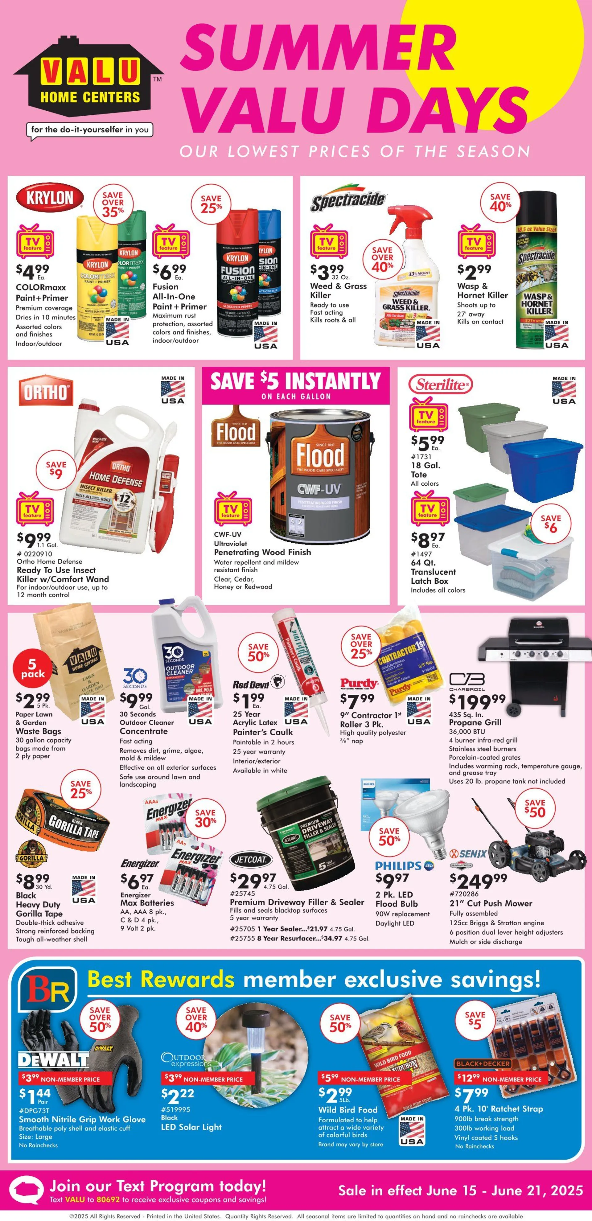 Weekly ad Valu Home Centers weekly ads from June 15 to June 21 2025 - Page 1