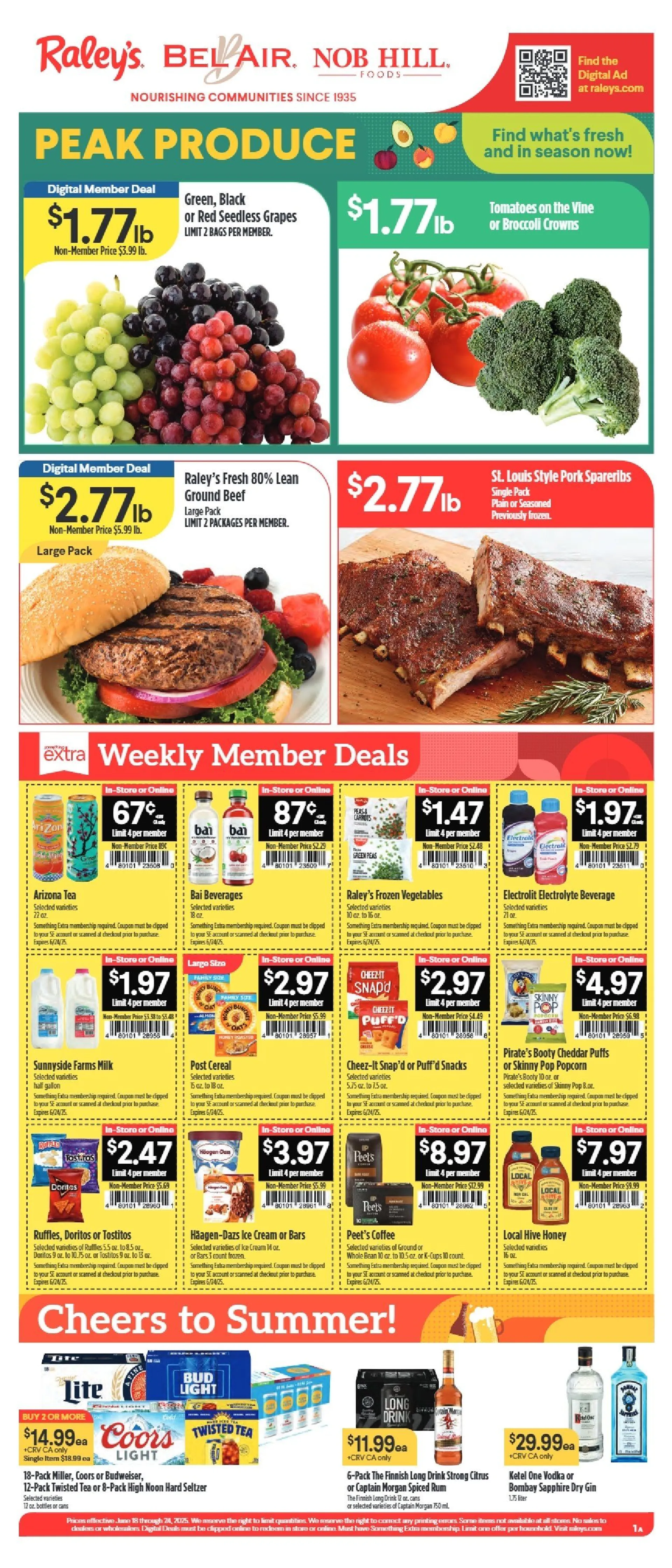 Weekly ad Nob Hill Sales from June 18 to June 24 2025 - Page 1