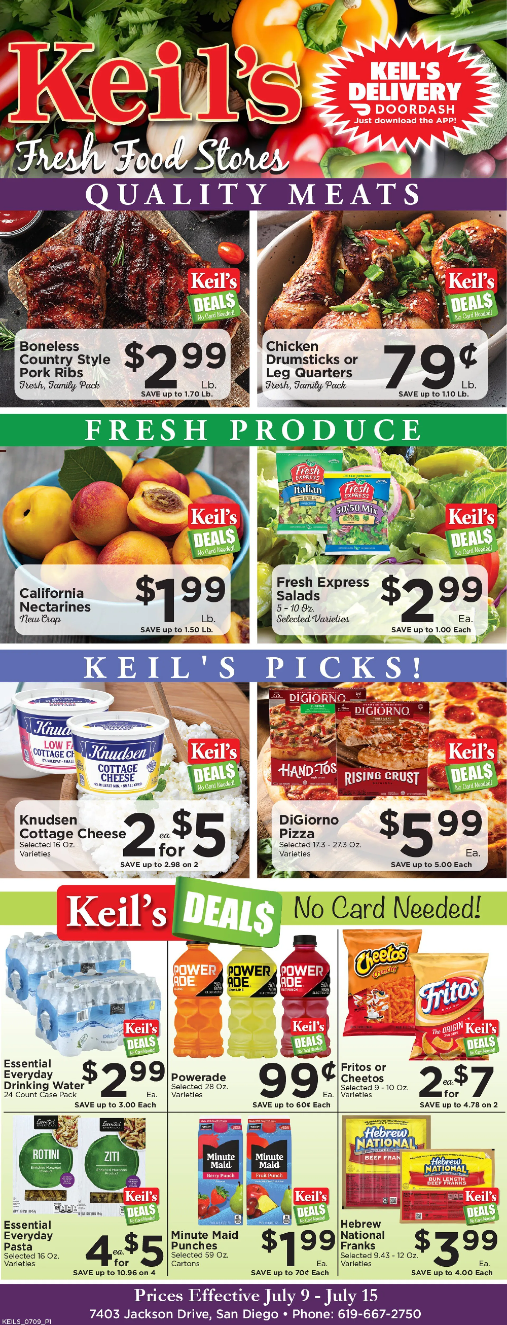 Weekly ad Keil's Fresh Food Stores lSales from July 9 to July 15 2025 - Page 1
