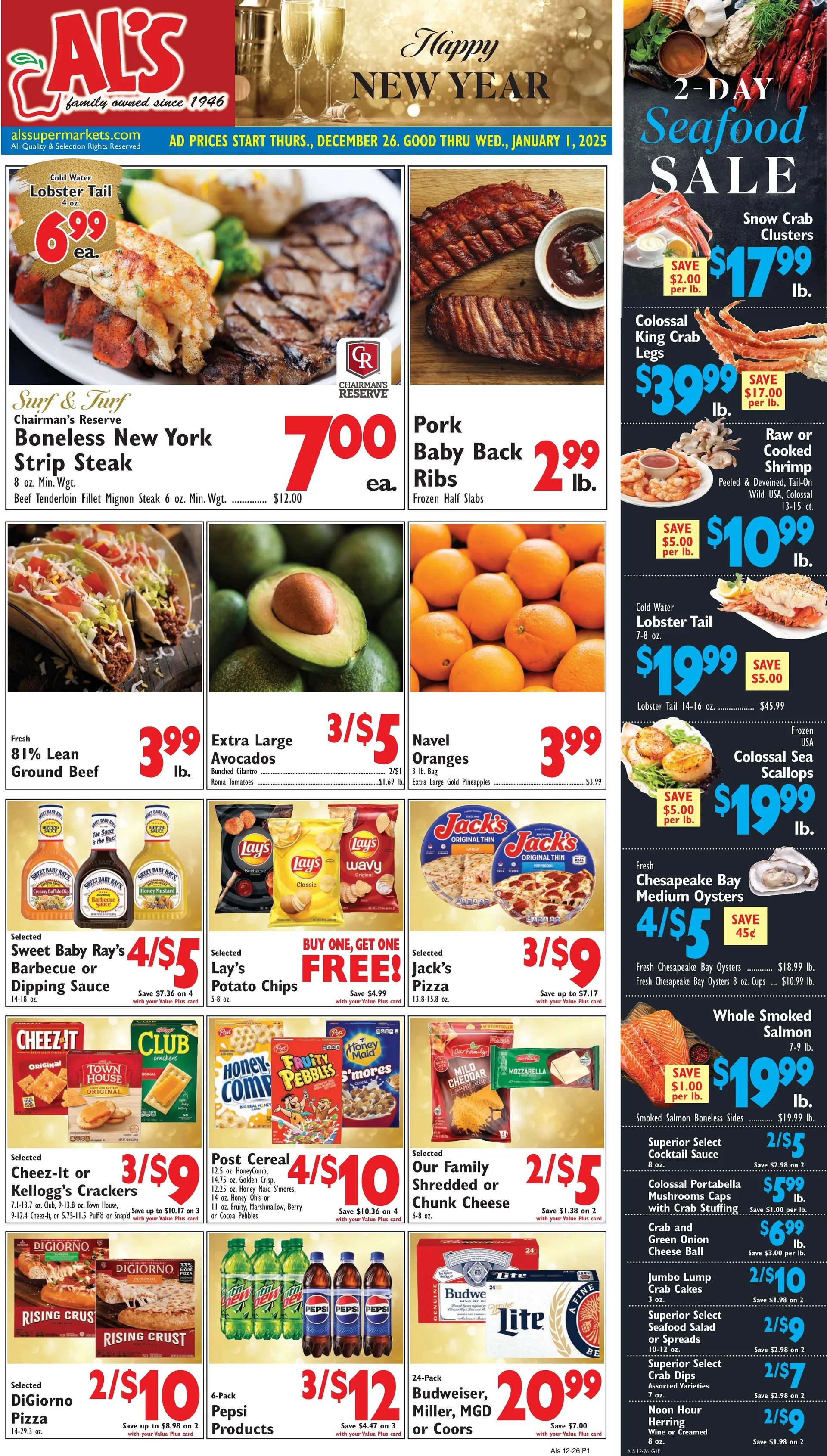 Weekly ad Al's Supermarket from December 26 to January 1 2025 - Page 