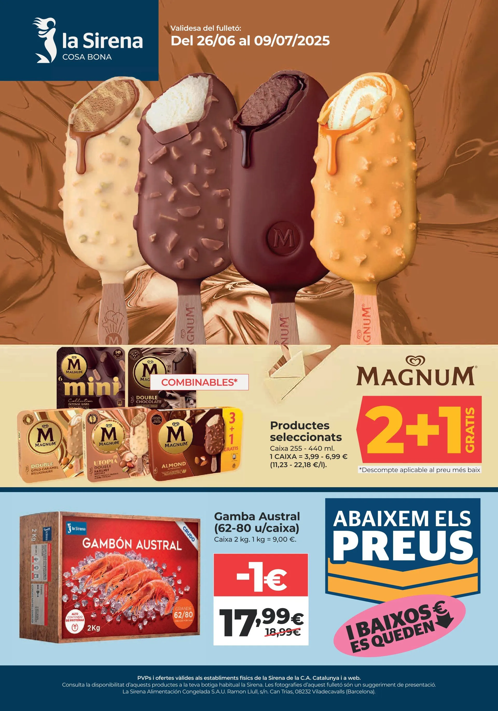 Catálogo de Ofertas La Sirena  26 de junio al 9 de julio 2025 - Página 1