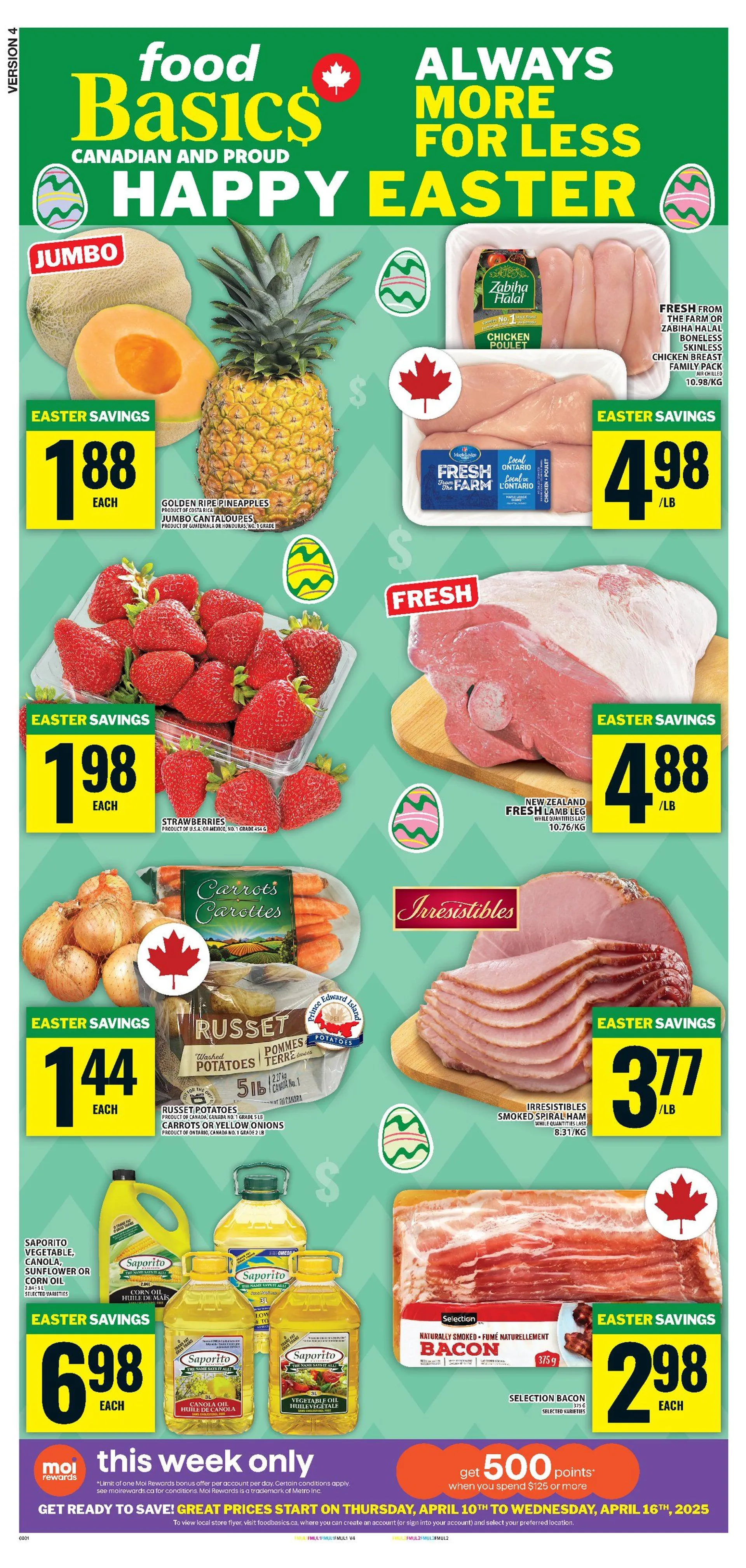Food Basics Sales from April 10 to April 16 2025 - flyer page 