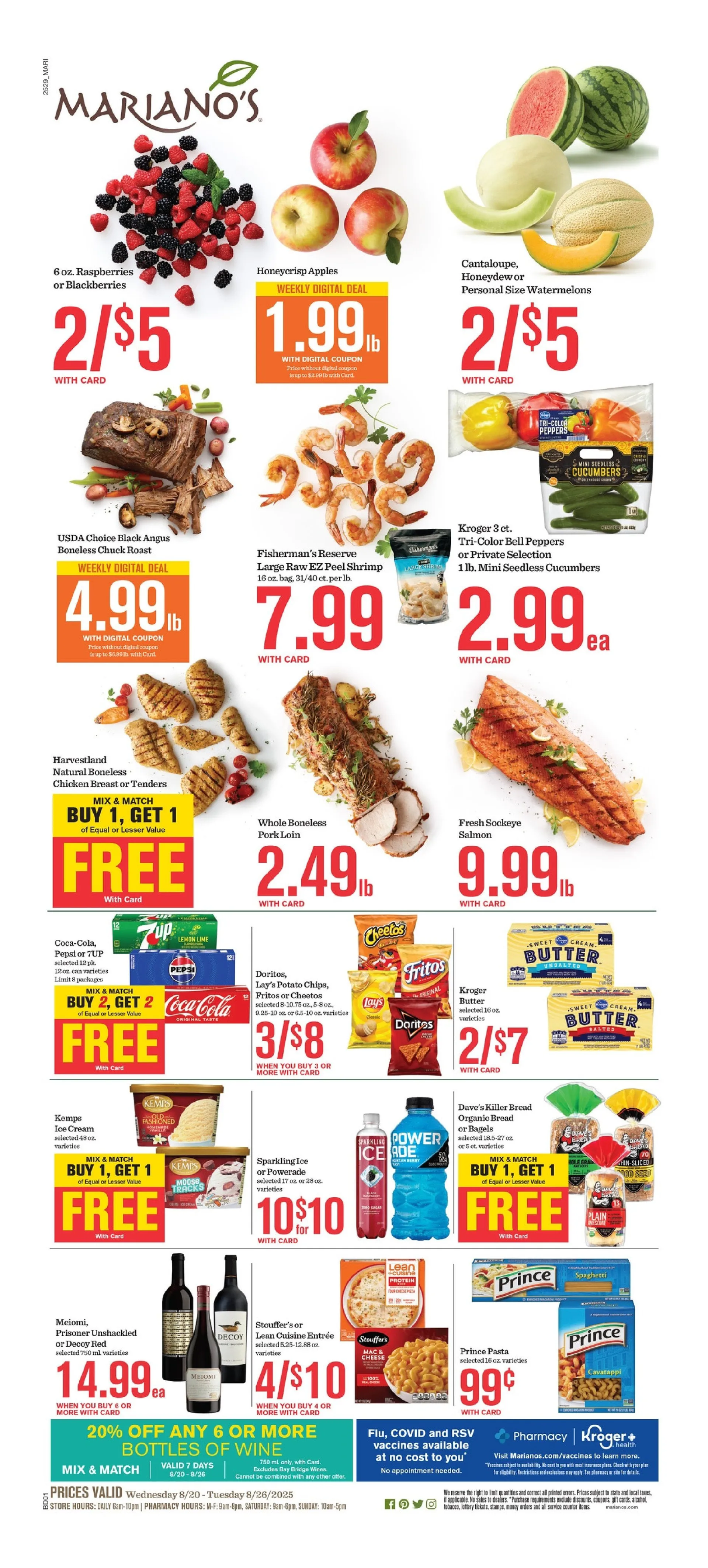 Weekly ad Mariano's Sales from August 20 to August 26 2025 - Page 1