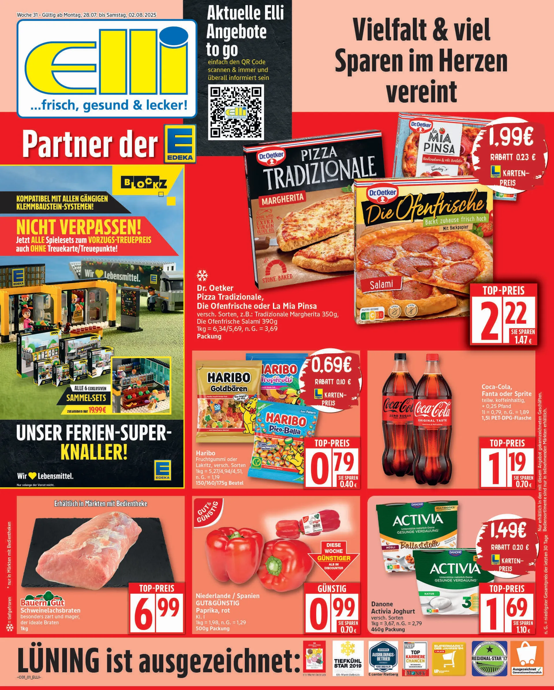 Elli Markt Prospekte von 28. Juli bis 3. August 2025 - Prospekt seite 1