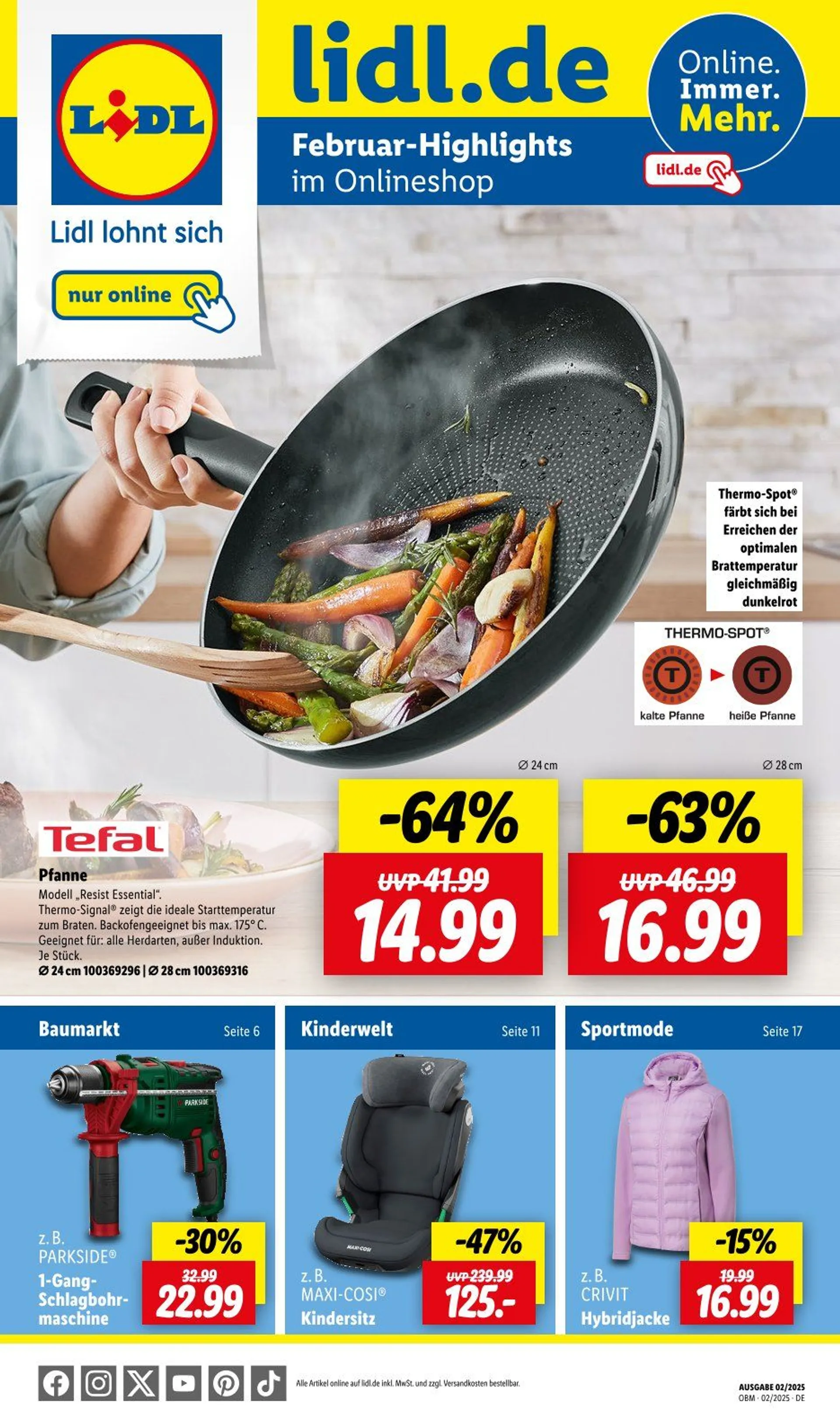 Lidl Prospekt von 3. Februar bis 28. Februar 2025 - Prospekt seite 1