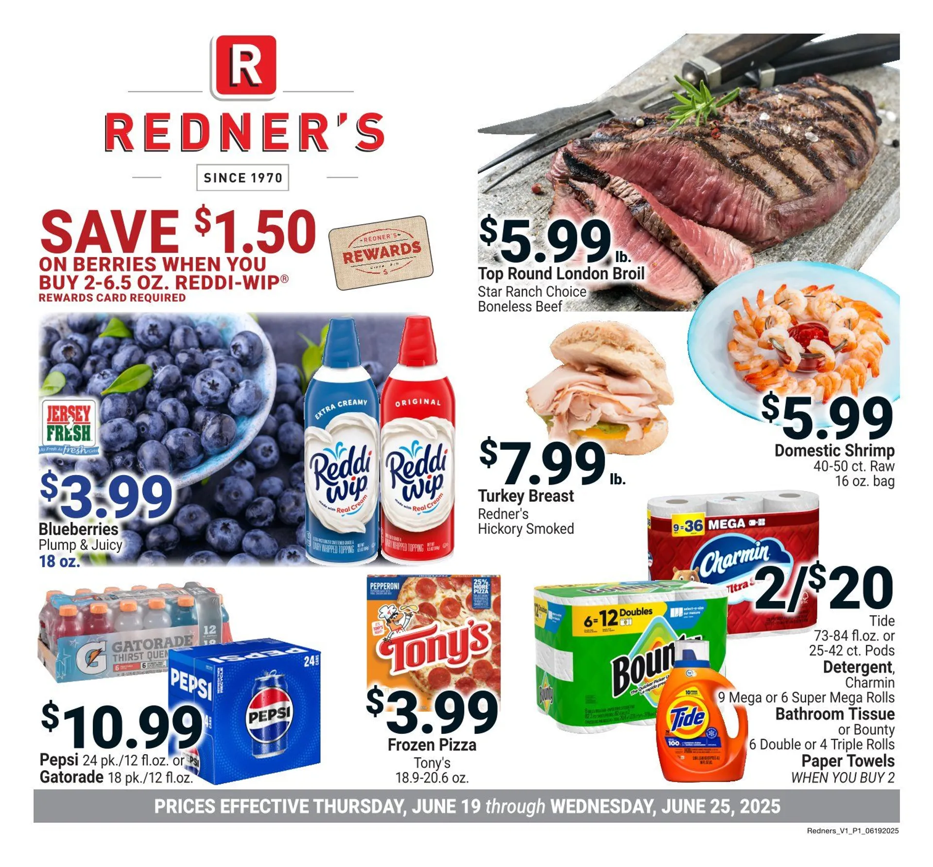 Weekly ad Redner's Market Deals from June 19 to June 25 2025 - Page 1
