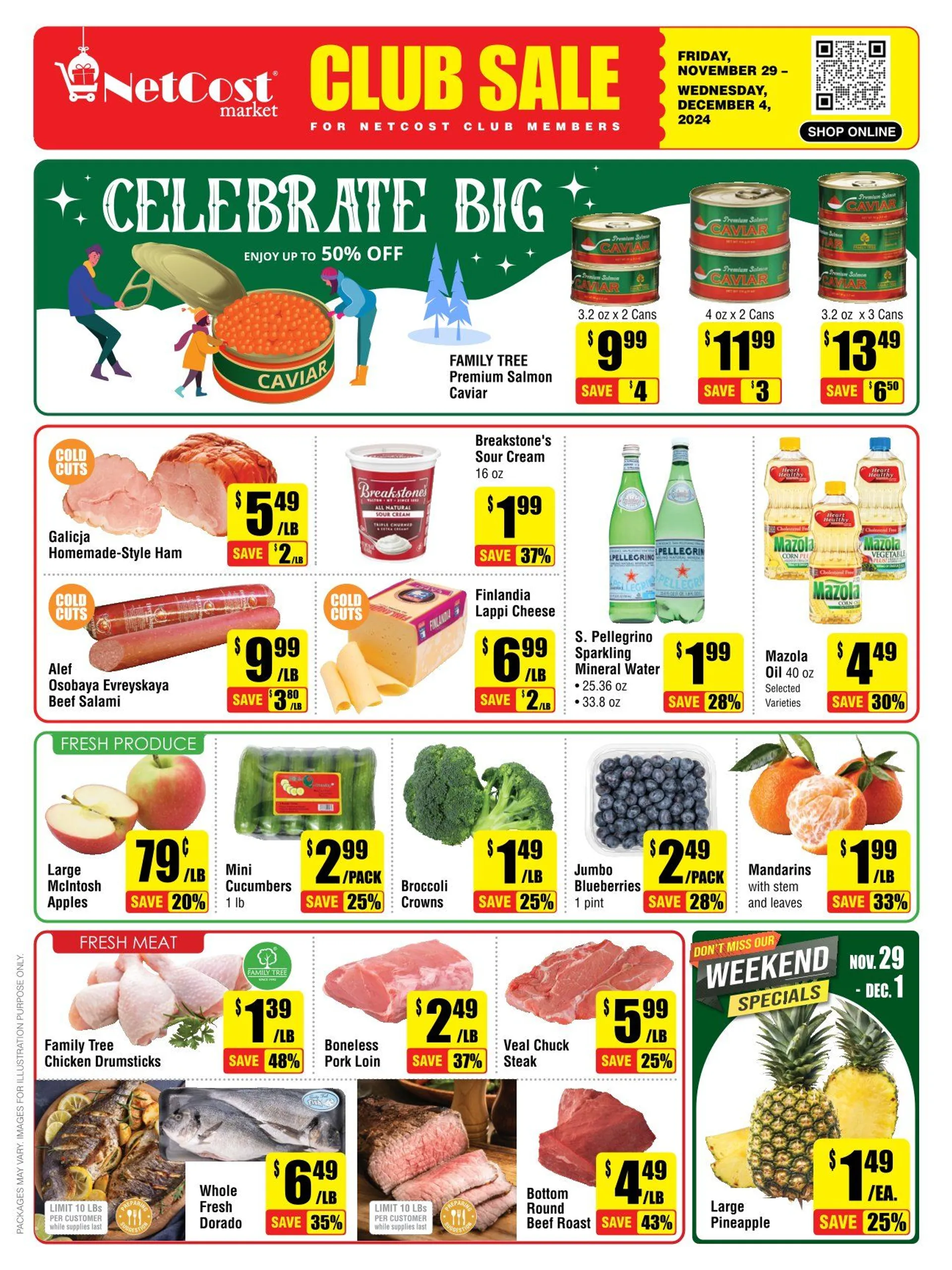 Weekly ad NetCost Market Weekly Ad from November 29 to December 4 2024 - Page 