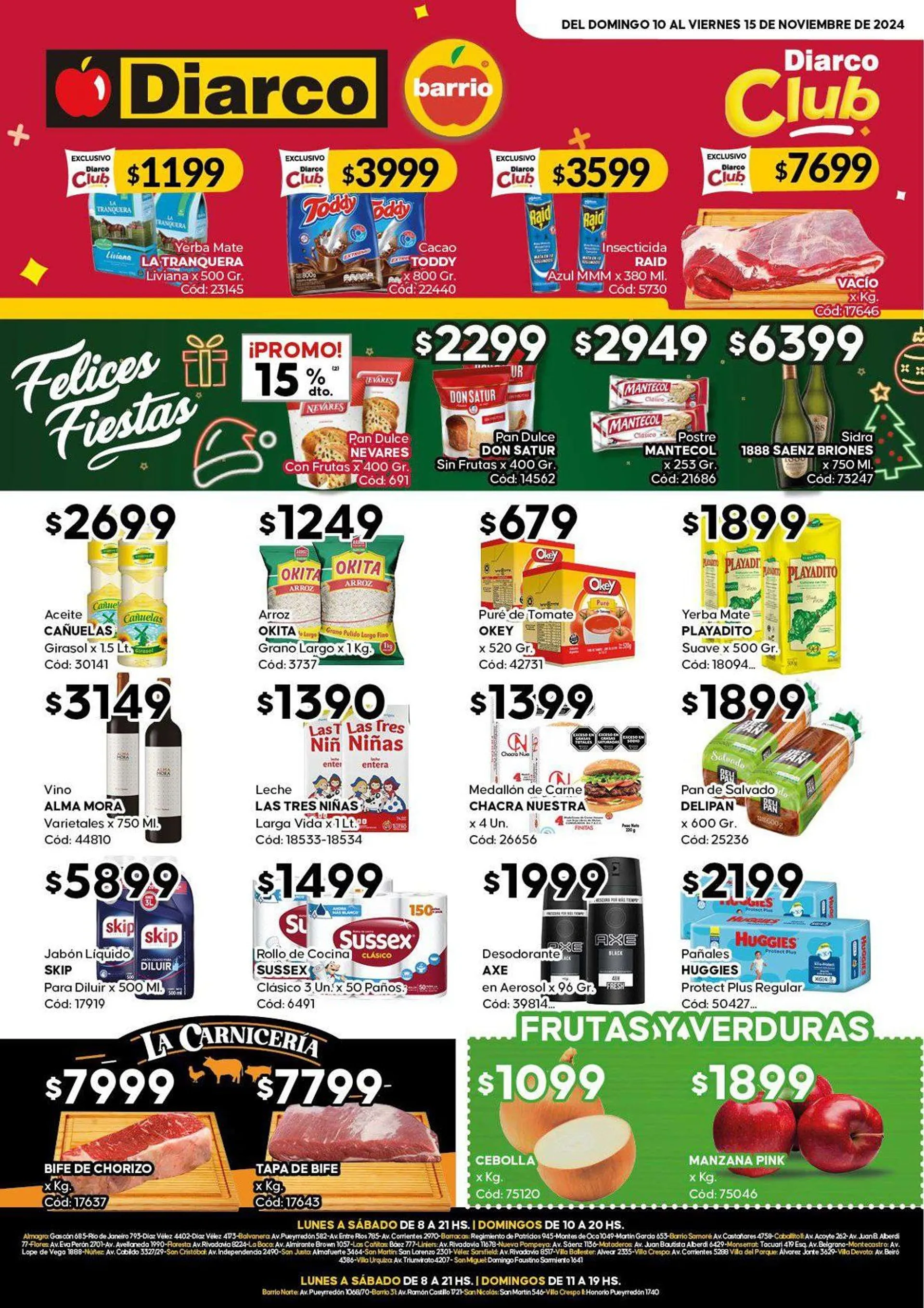 Ofertas de Diarco Ofertas 11 de noviembre al 15 de noviembre 2024 - Página  del catálogo