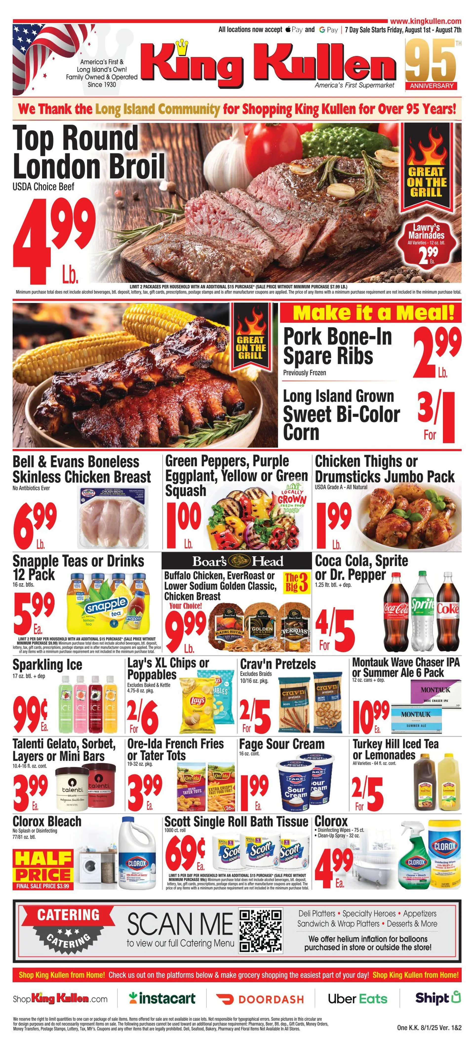 Weekly ad King Kullen Sales from August 1 to August 7 2025 - Page 1