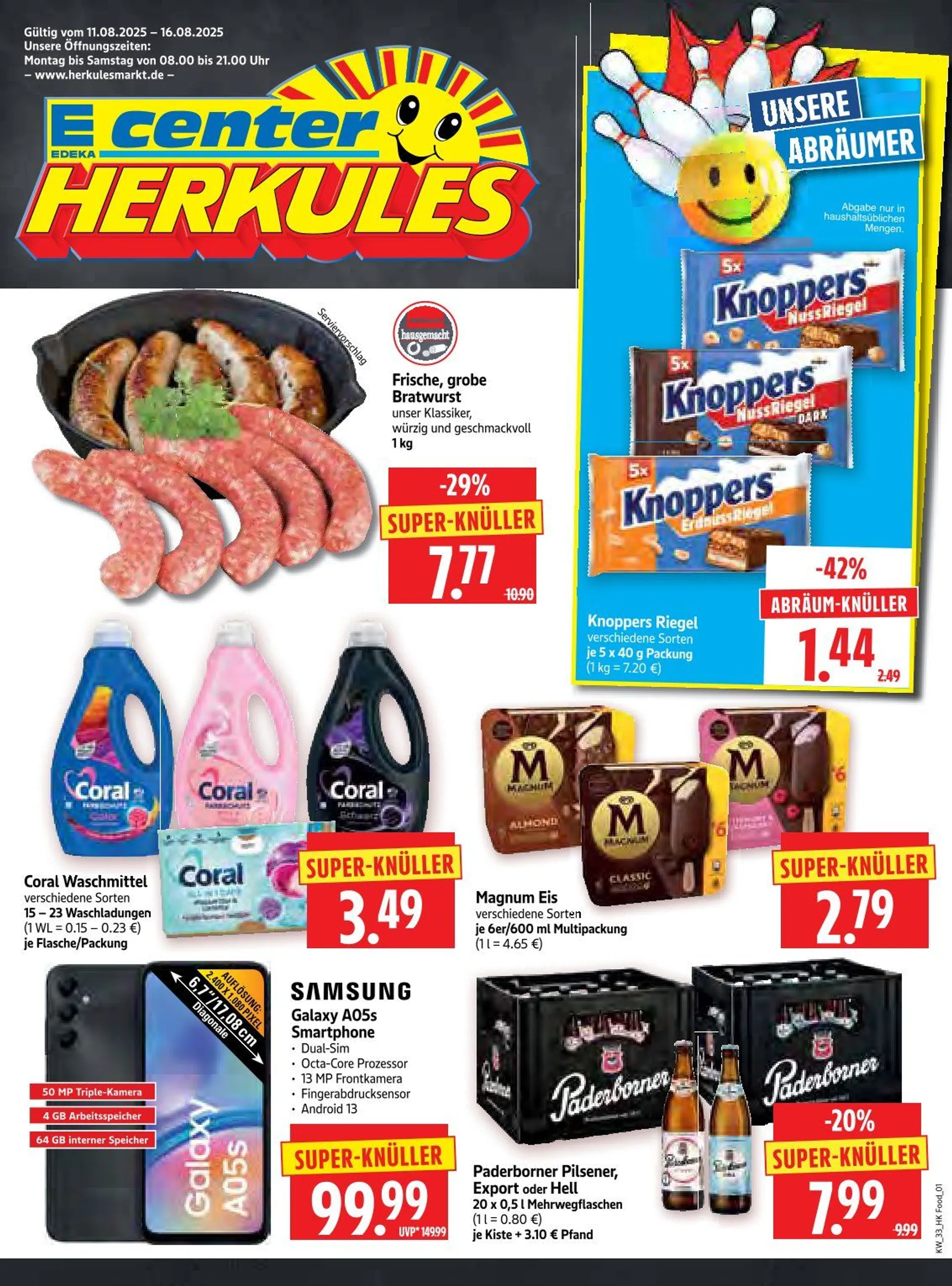 Herkules Baumarkt Angebote von 11. August bis 16. August 2025 - Prospekt seite 1
