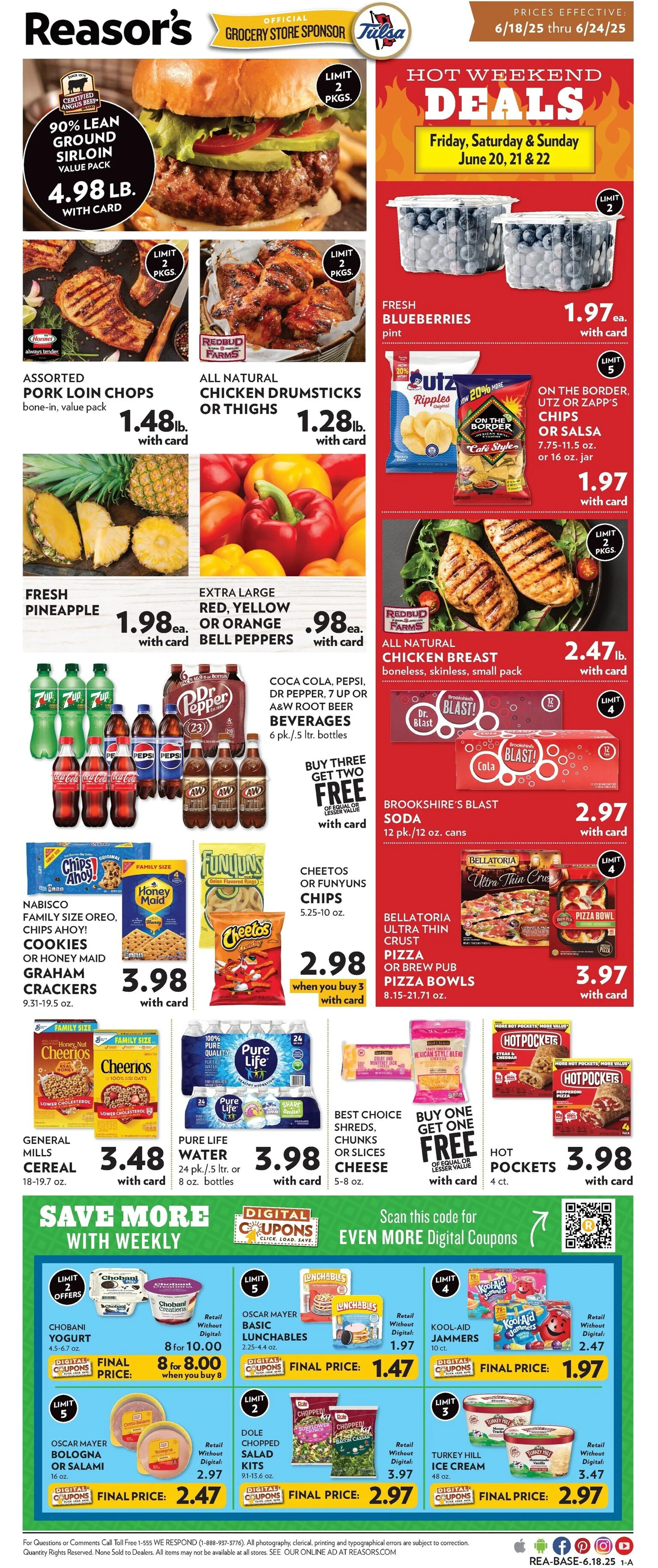 Weekly ad Reasor's Deals from June 18 to June 24 2025 - Page 1