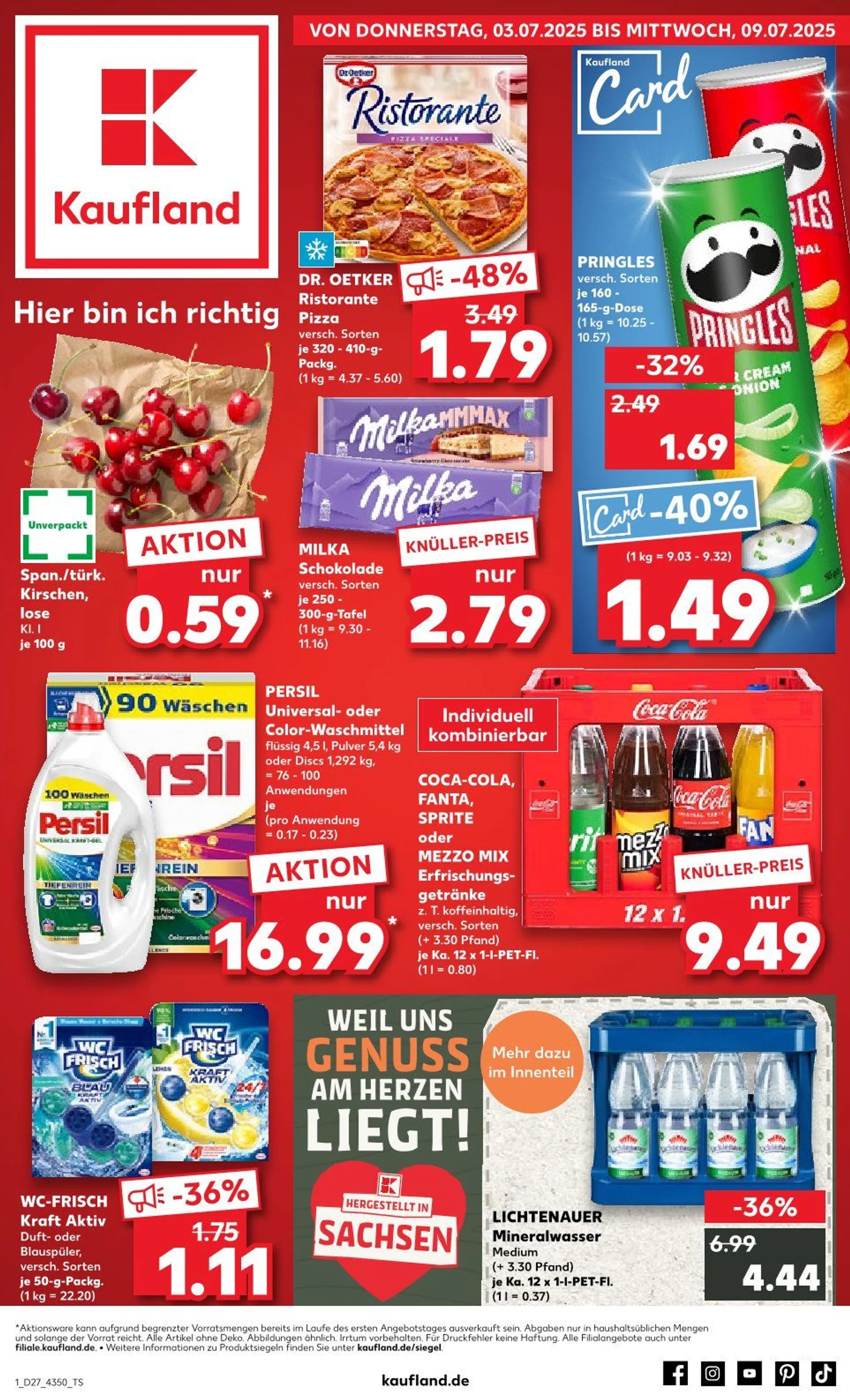 Kaufland Prospekt von 3. Juli bis 9. Juli 2025 - Prospekt seite 1