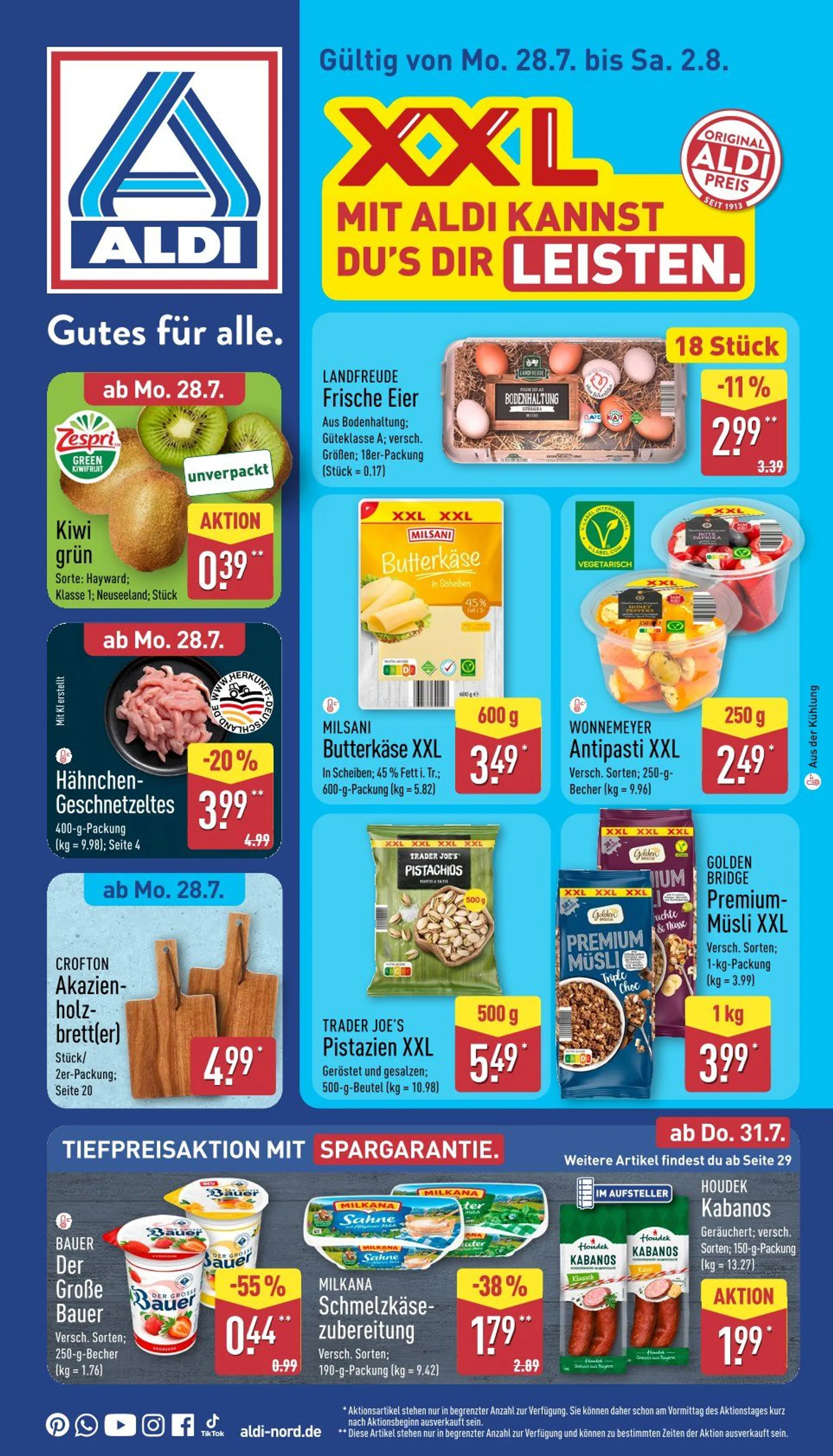 ALDI Nord Prospekte von 28. Juli bis 2. August 2025 - Prospekt seite 1