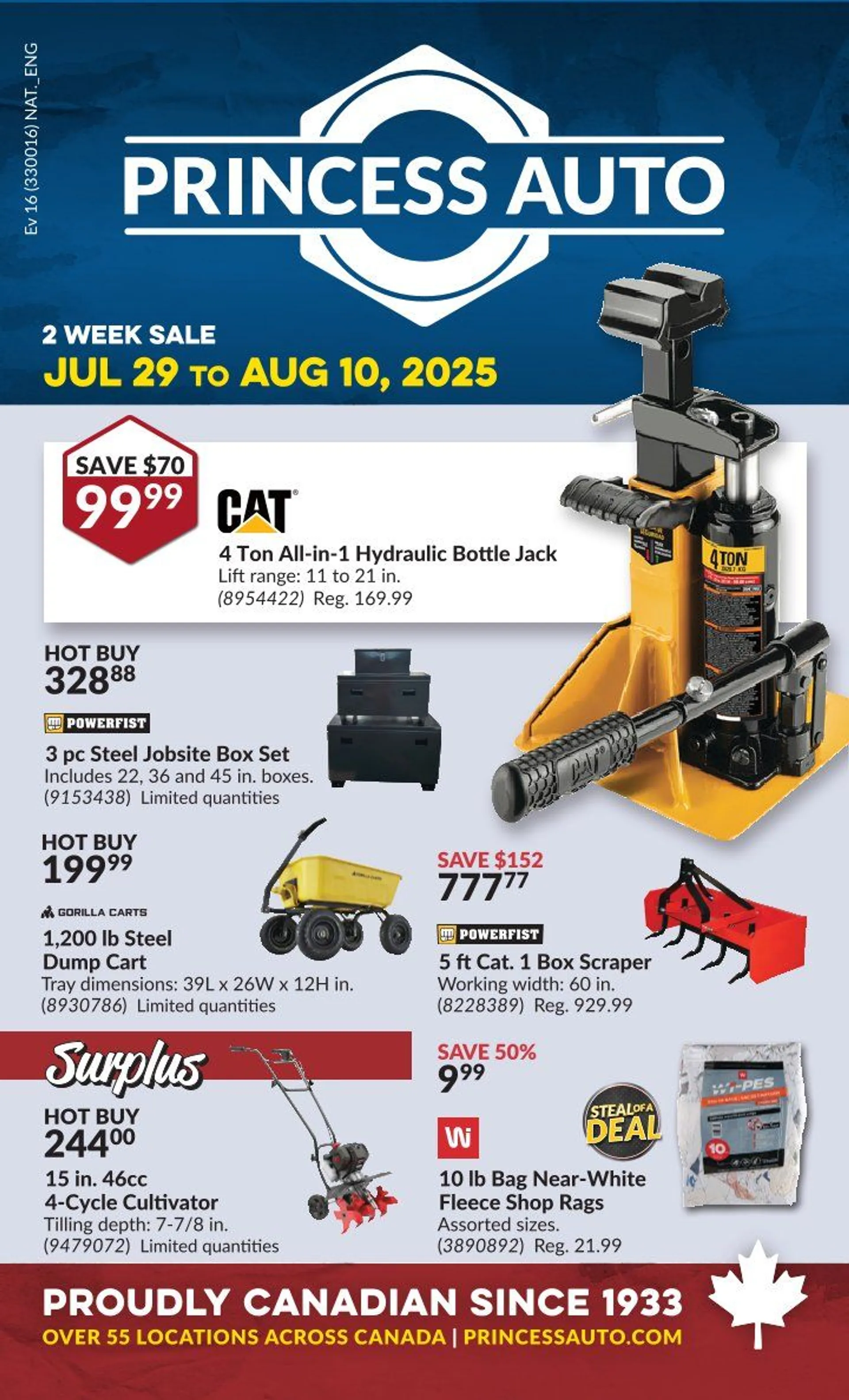 Flyer from July 29 to August 10 2025 - flyer page 1