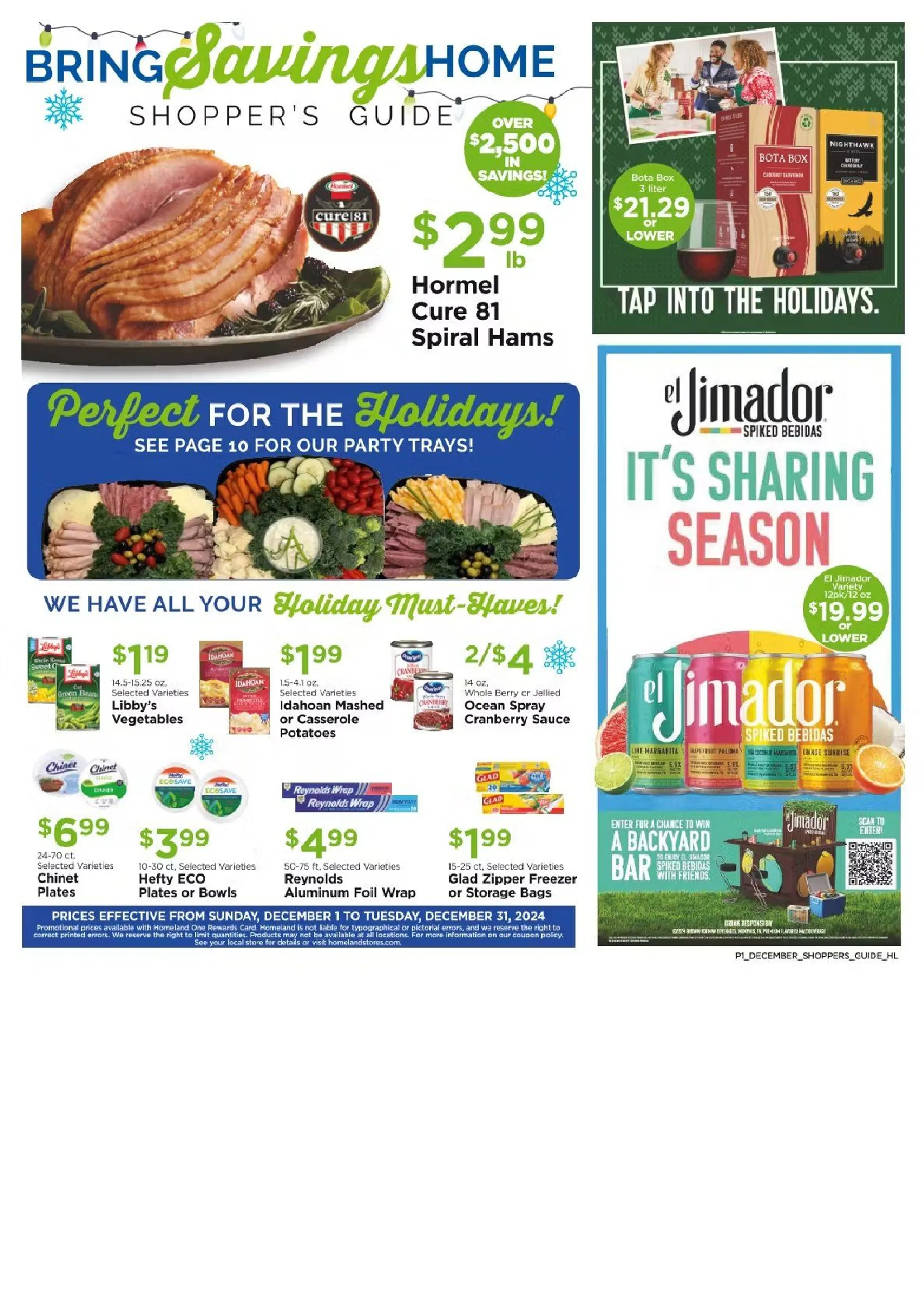 Weekly ad Homeland  from December 1 to December 31 2024 - Page 