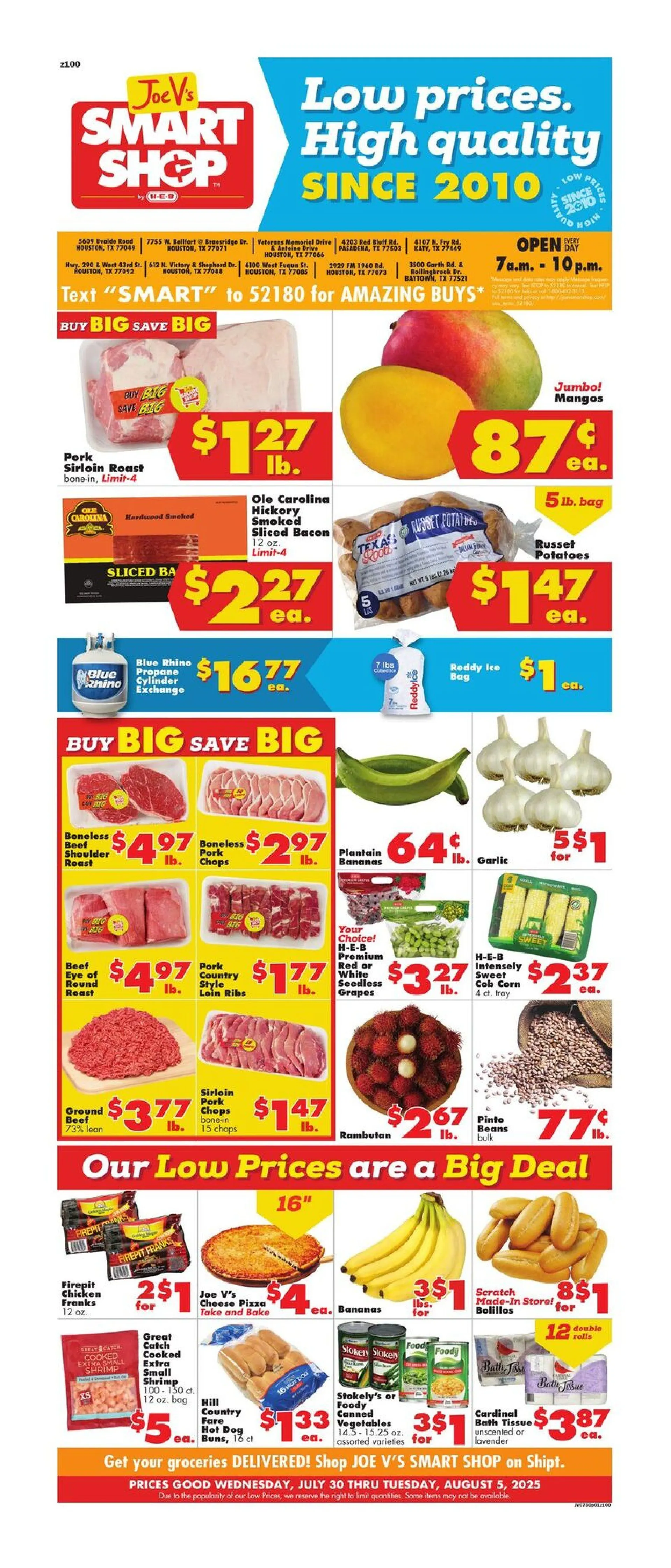 Weekly ad Joe V's Smart Shop Sales from July 30 to August 5 2025 - Page 1