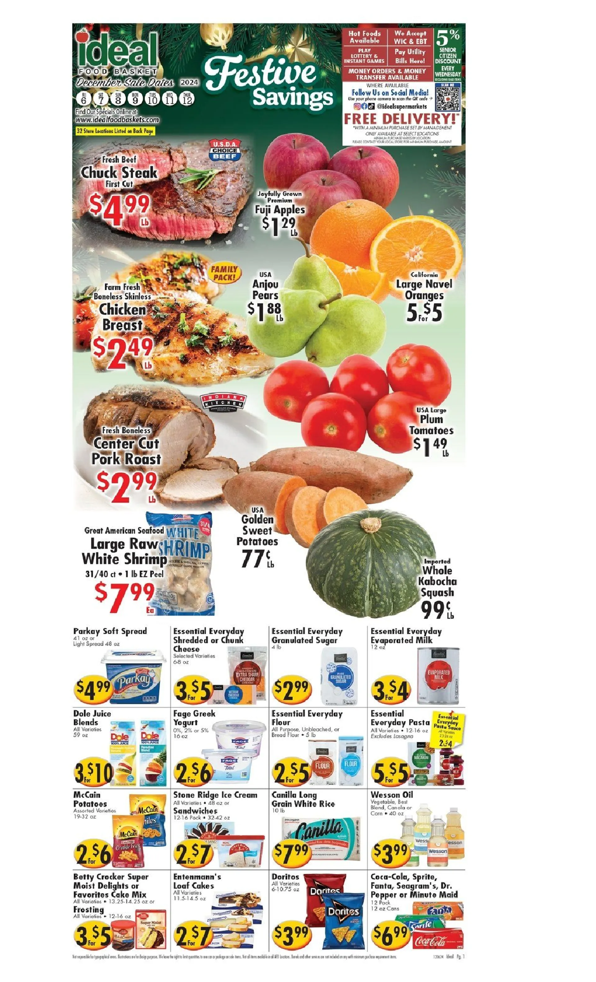 Weekly ad Ideal Food Basket Deals from December 6 to December 12 2024 - Page 