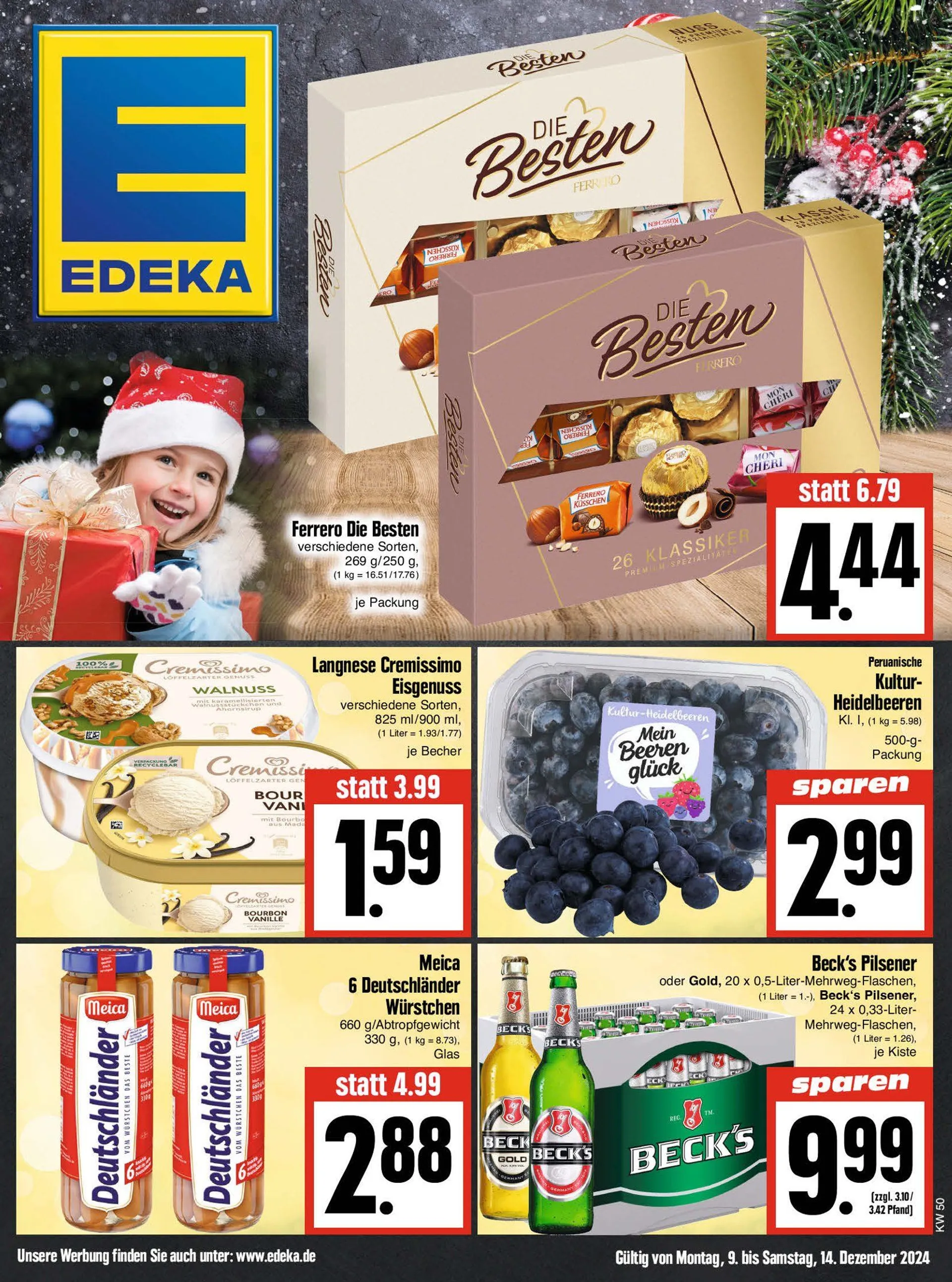 Edeka Prospekt von 9. Dezember bis 14. Dezember 2024 - Prospekt seite 