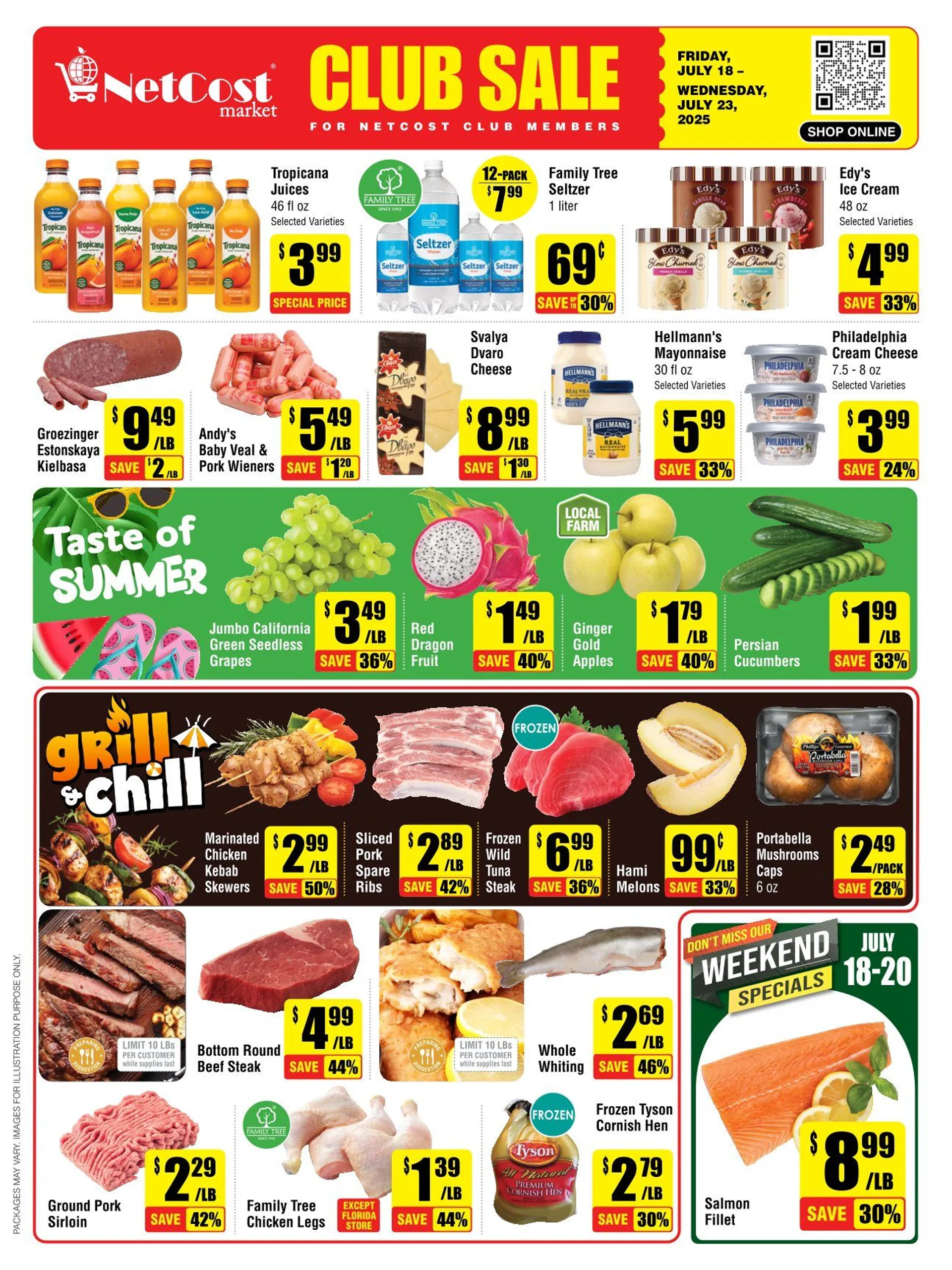 Weekly ad NetCost Market Sales from July 18 to July 23 2025 - Page 1
