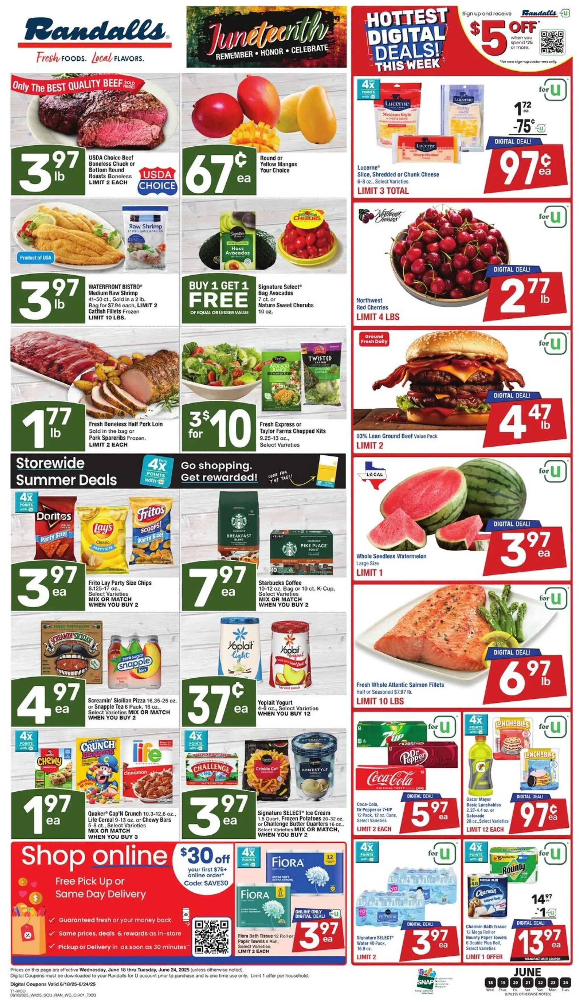 Weekly ad Randalls Deals from June 18 to June 24 2025 - Page 1