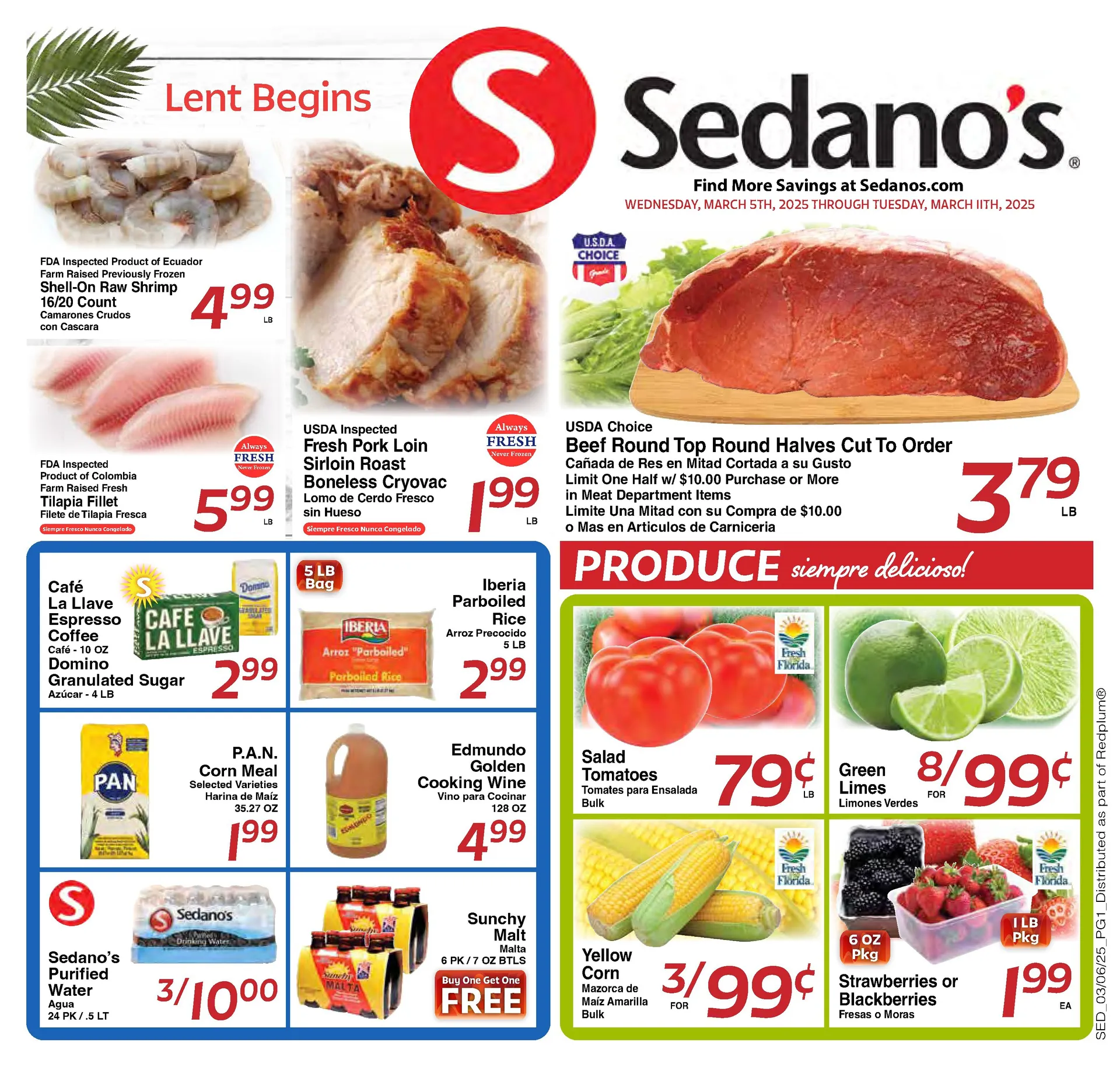 Weekly ad Sedano's Sales from March 5 to March 11 2025 - Page 