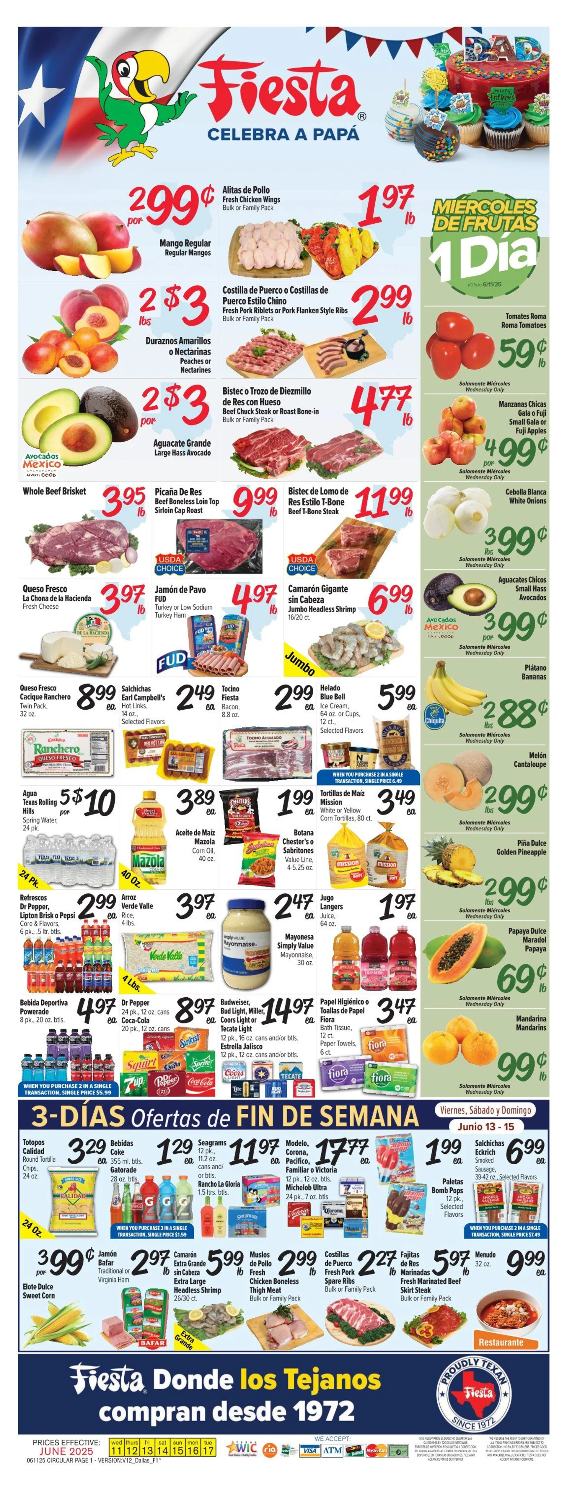 Weekly ad Fiesta Mart Deals from June 11 to June 17 2025 - Page 1