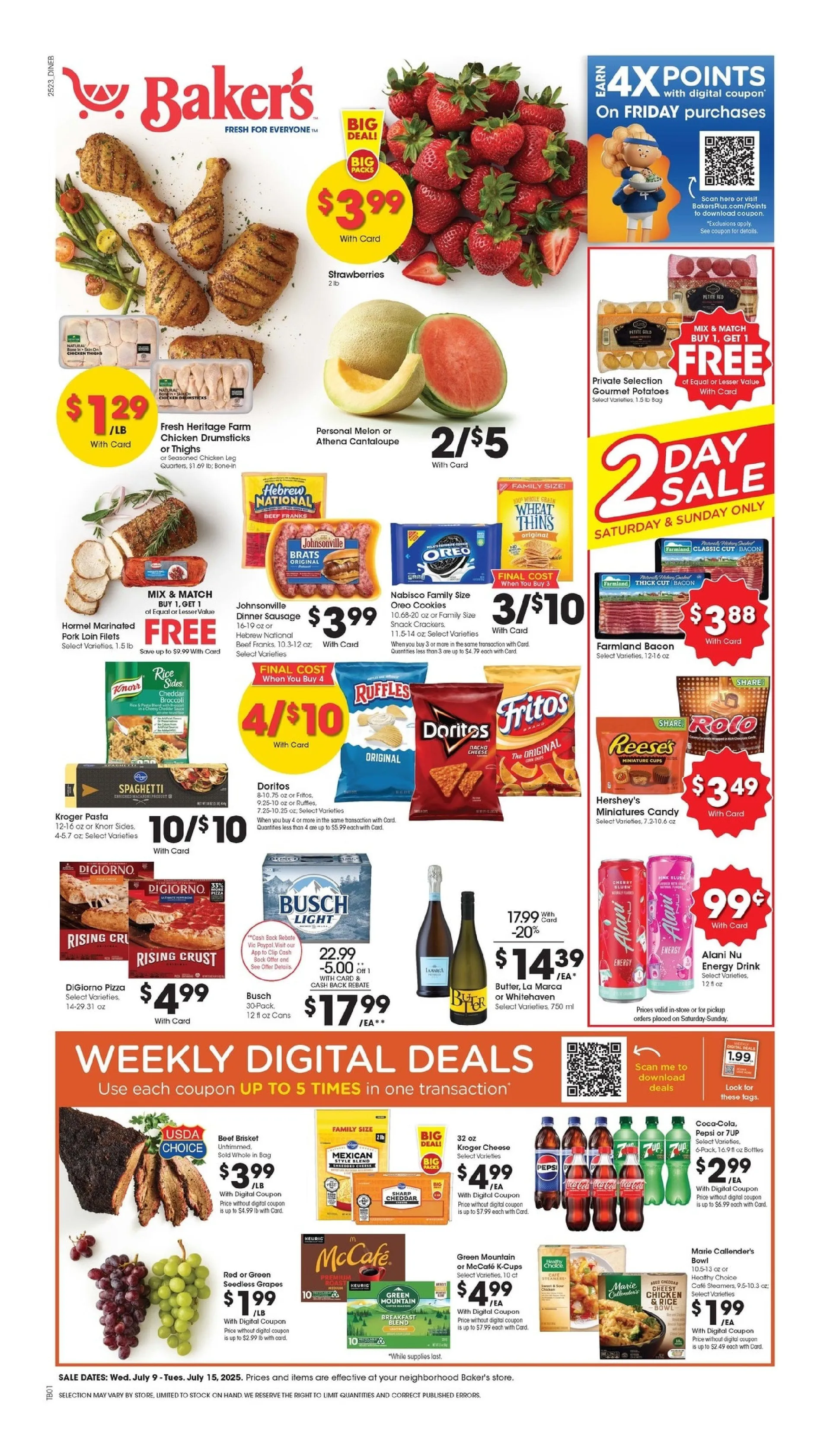 Weekly ad  Baker's Sales from July 9 to July 15 2025 - Page 1