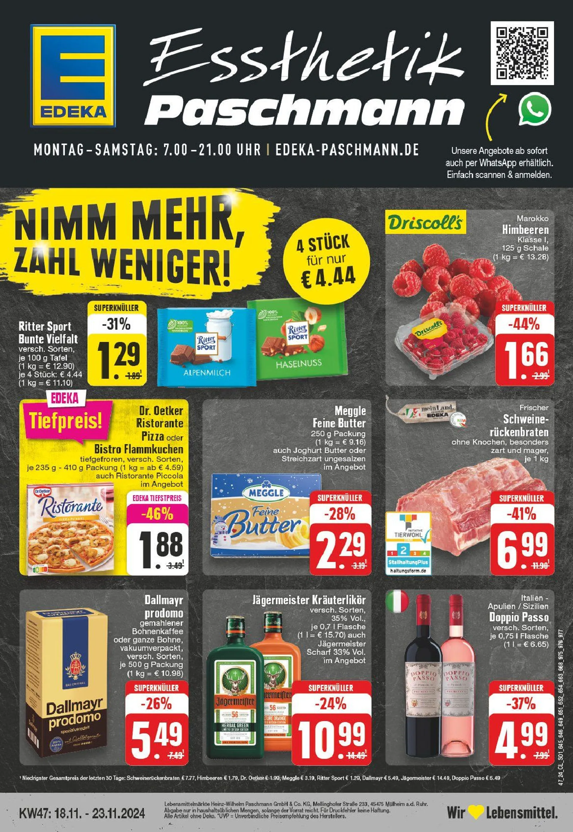 Edeka Prospekt von 18. November bis 23. November 2024 - Prospekt seite 