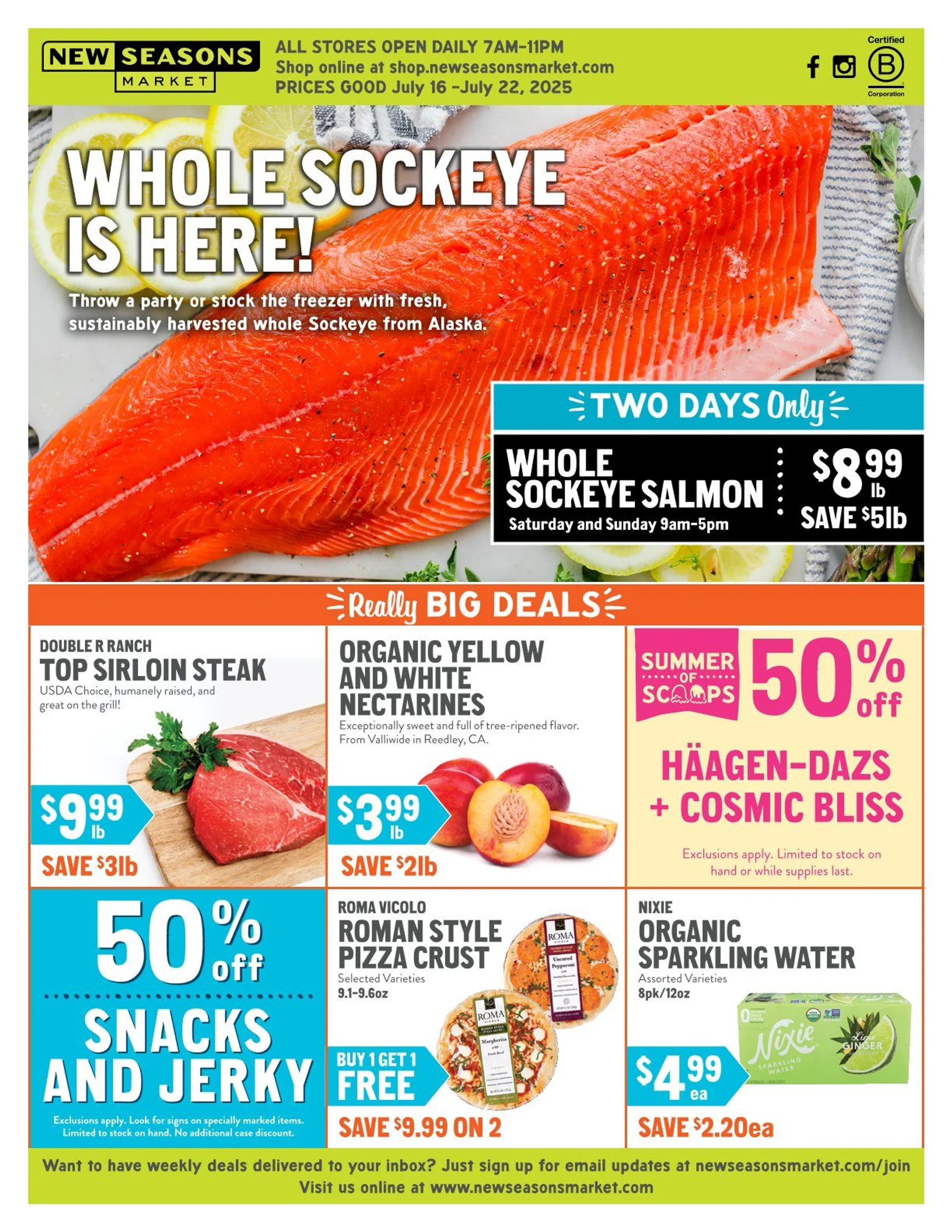 Weekly ad New  Seasons Market Sales from July 16 to July 22 2025 - Page 1