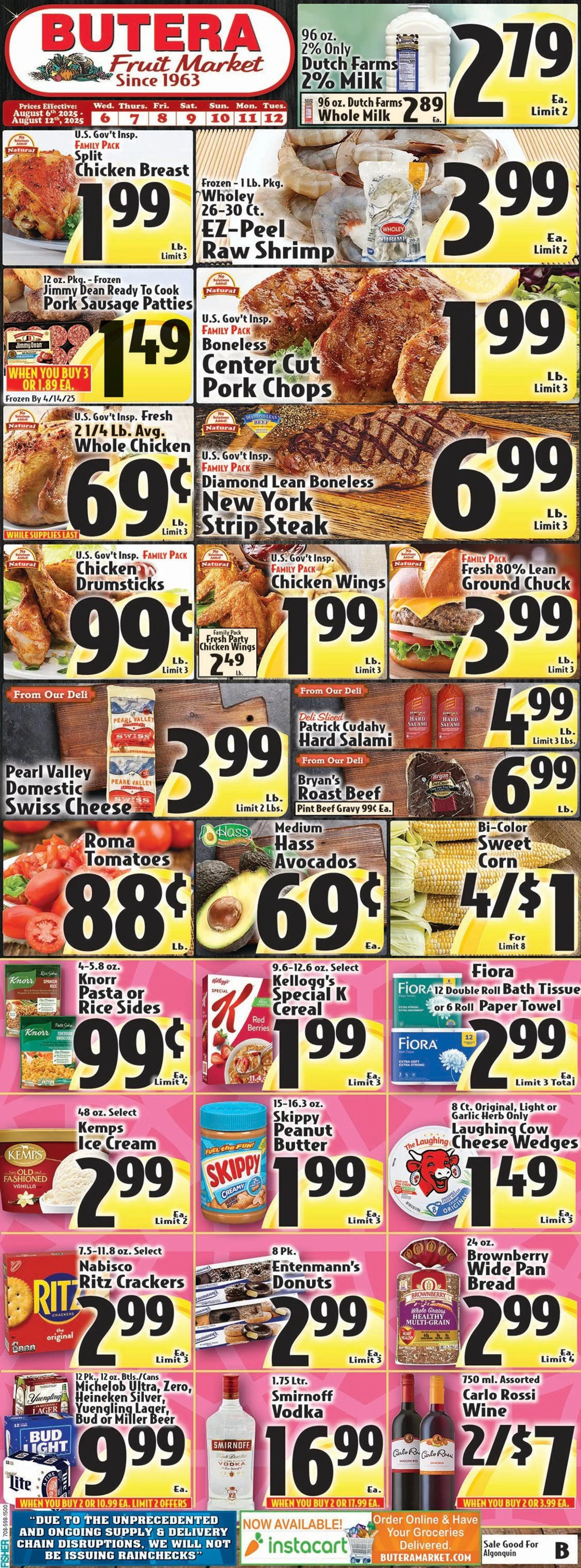 Weekly ad Butera sales from August 6 to August 12 2025 - Page 1