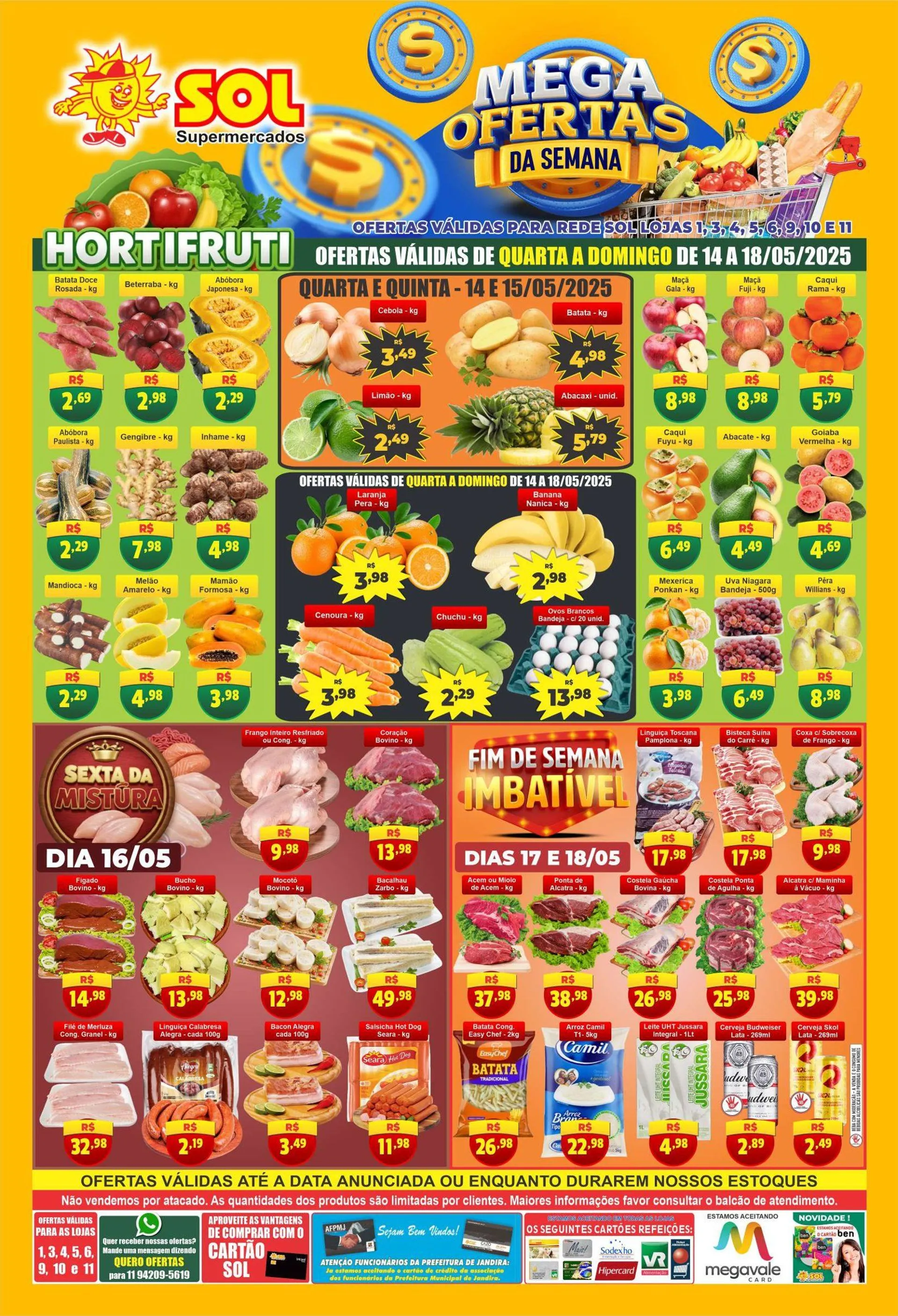 Encarte de Sol Supermercados Deals 14 de maio até 18 de maio 2025 - Pagina 