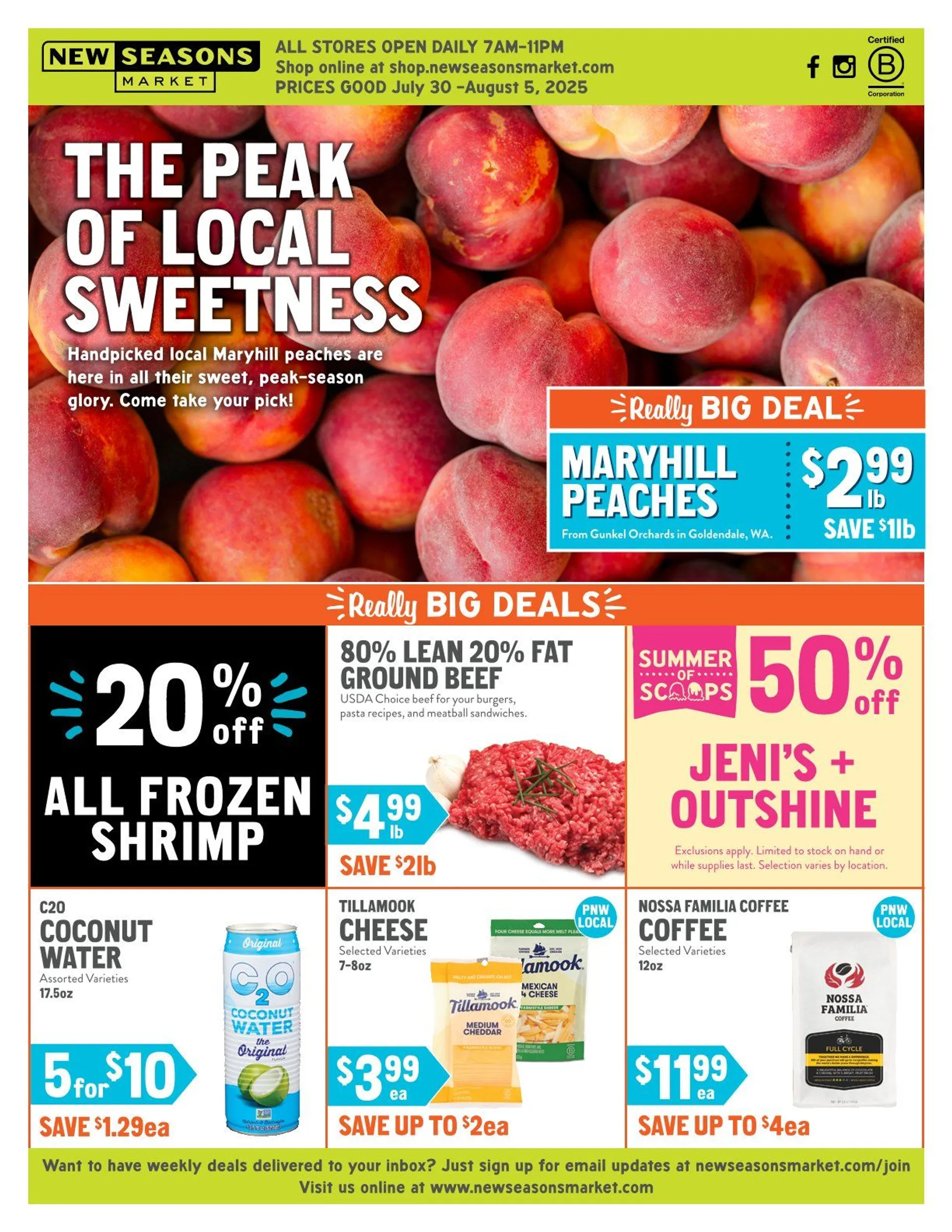 Weekly ad New Seasons Market Sales from July 30 to August 5 2025 - Page 1
