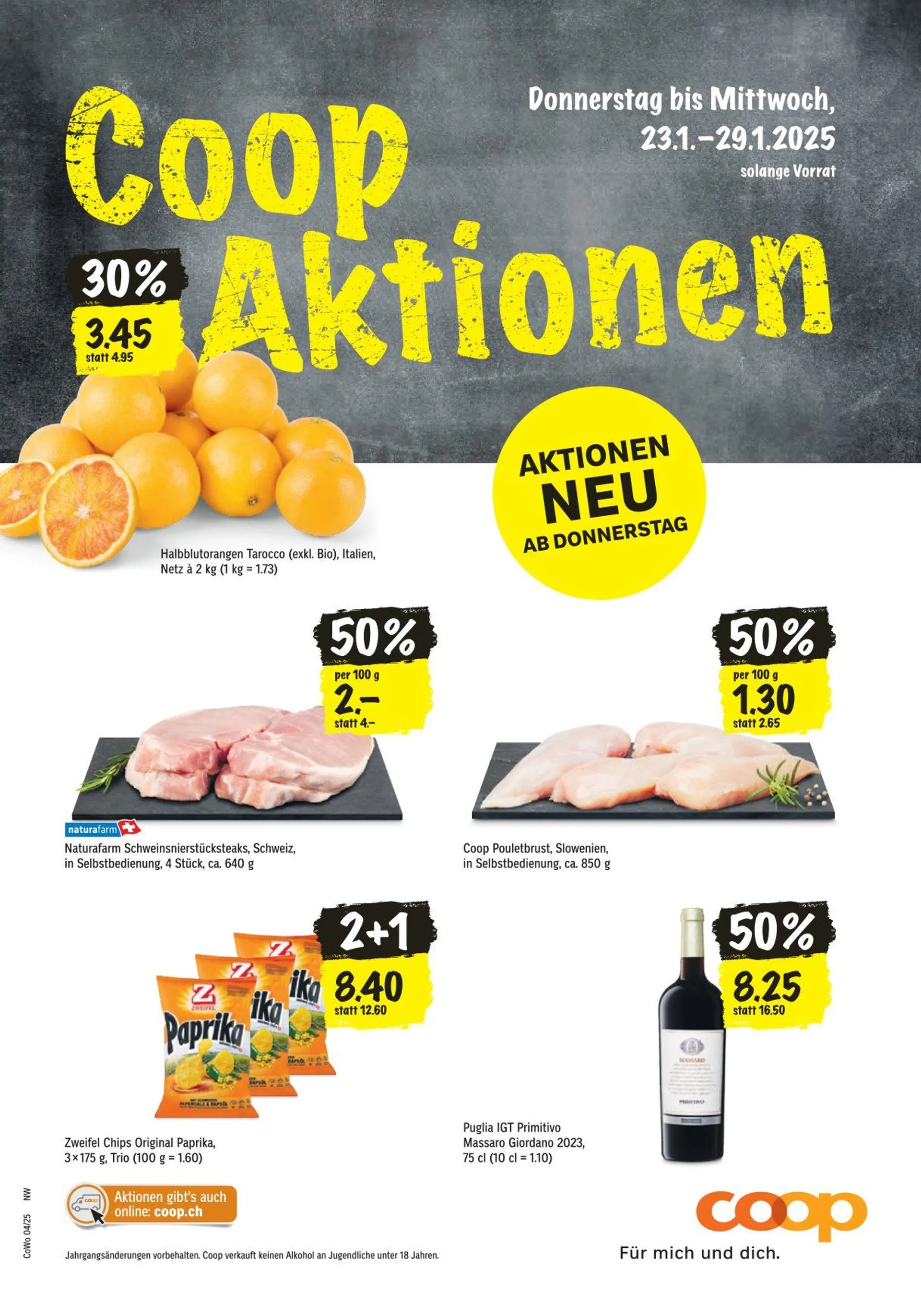 Coop Prospekte von 23. Januar bis 29. Januar 2025 - Prospekt seite  