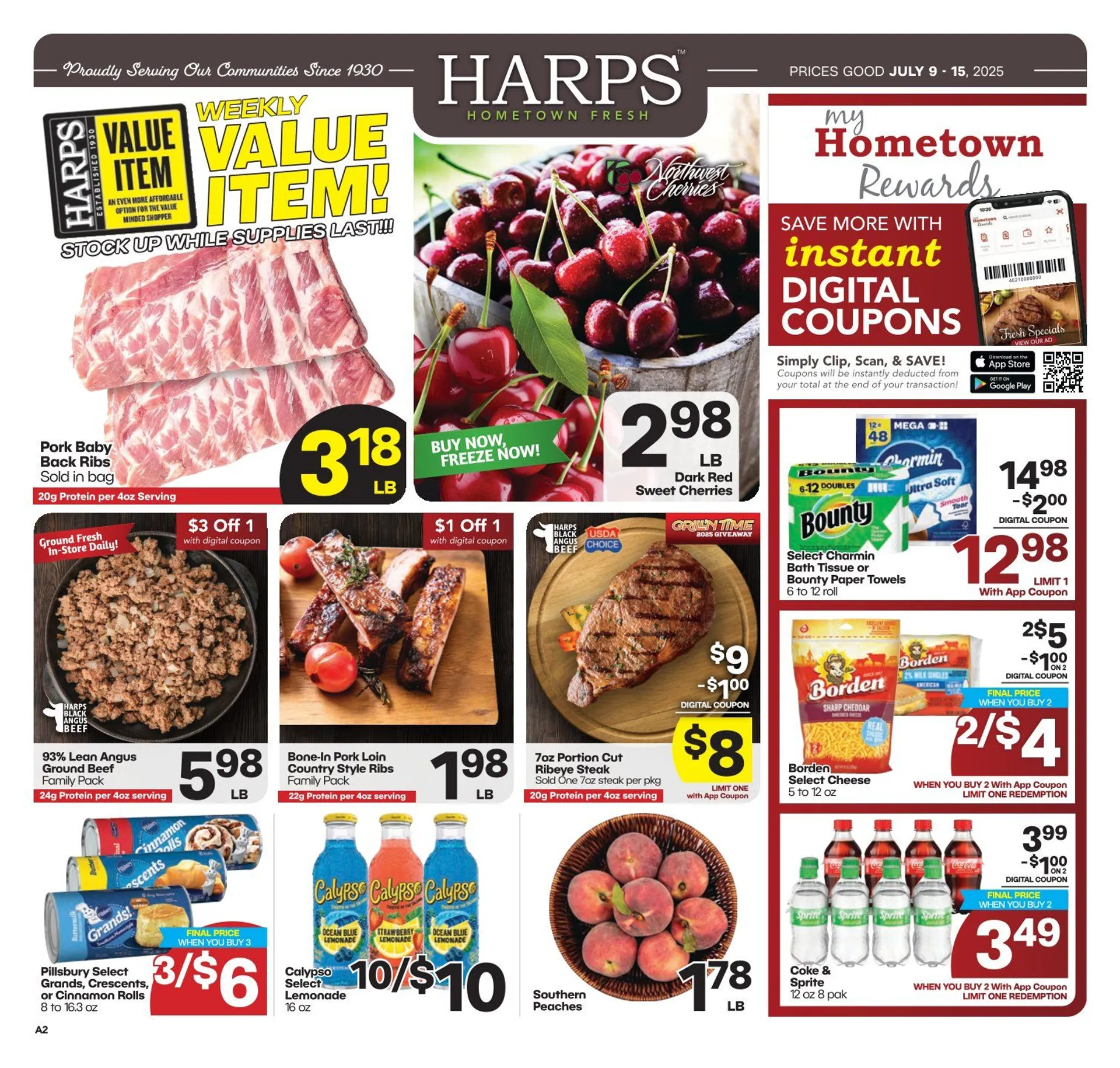Weekly ad Harps Foods weekly ads from July 9 to July 16 2025 - Page 1