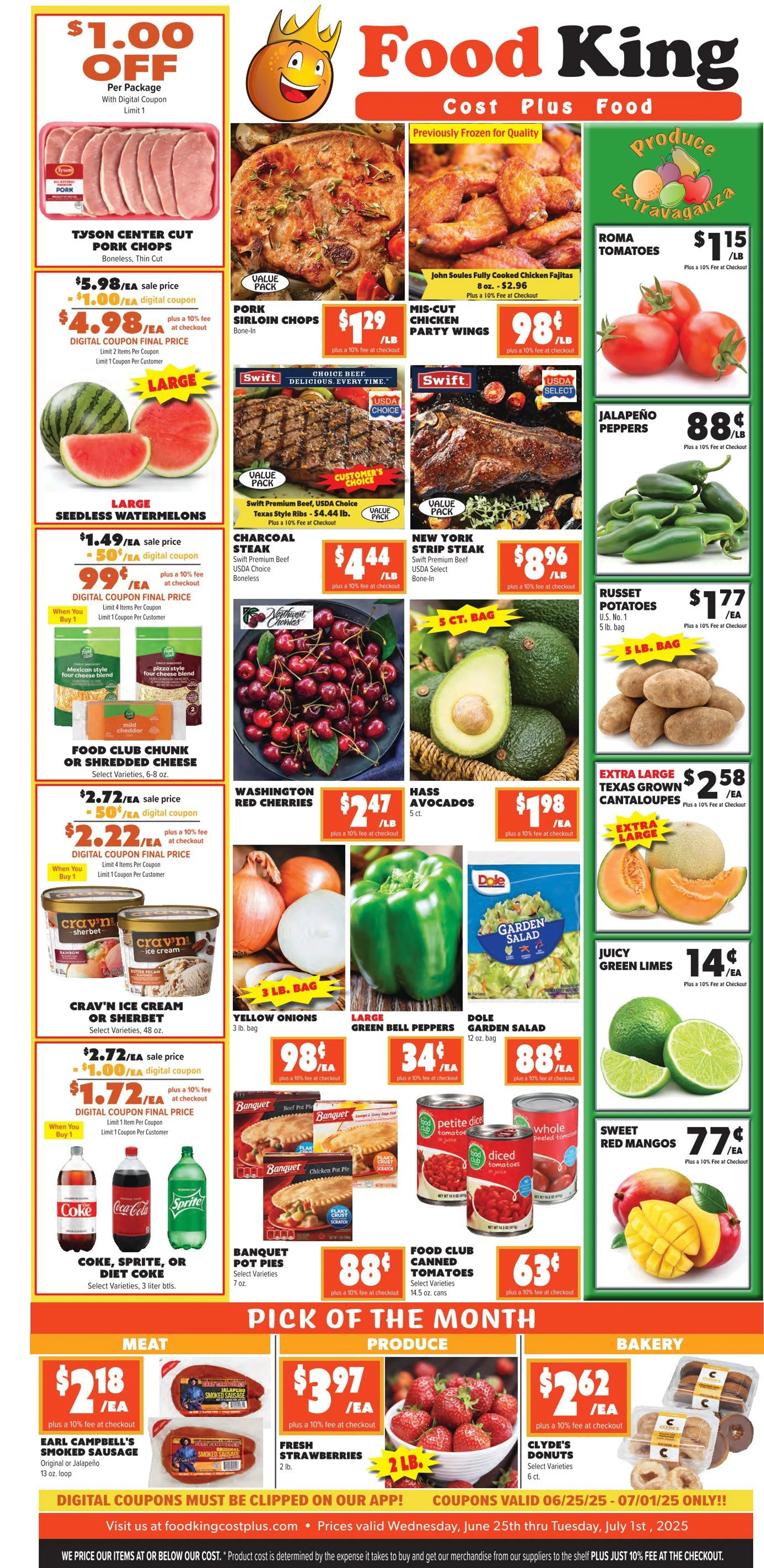 Weekly ad Food King Deals from June 25 to July 1 2025 - Page 1