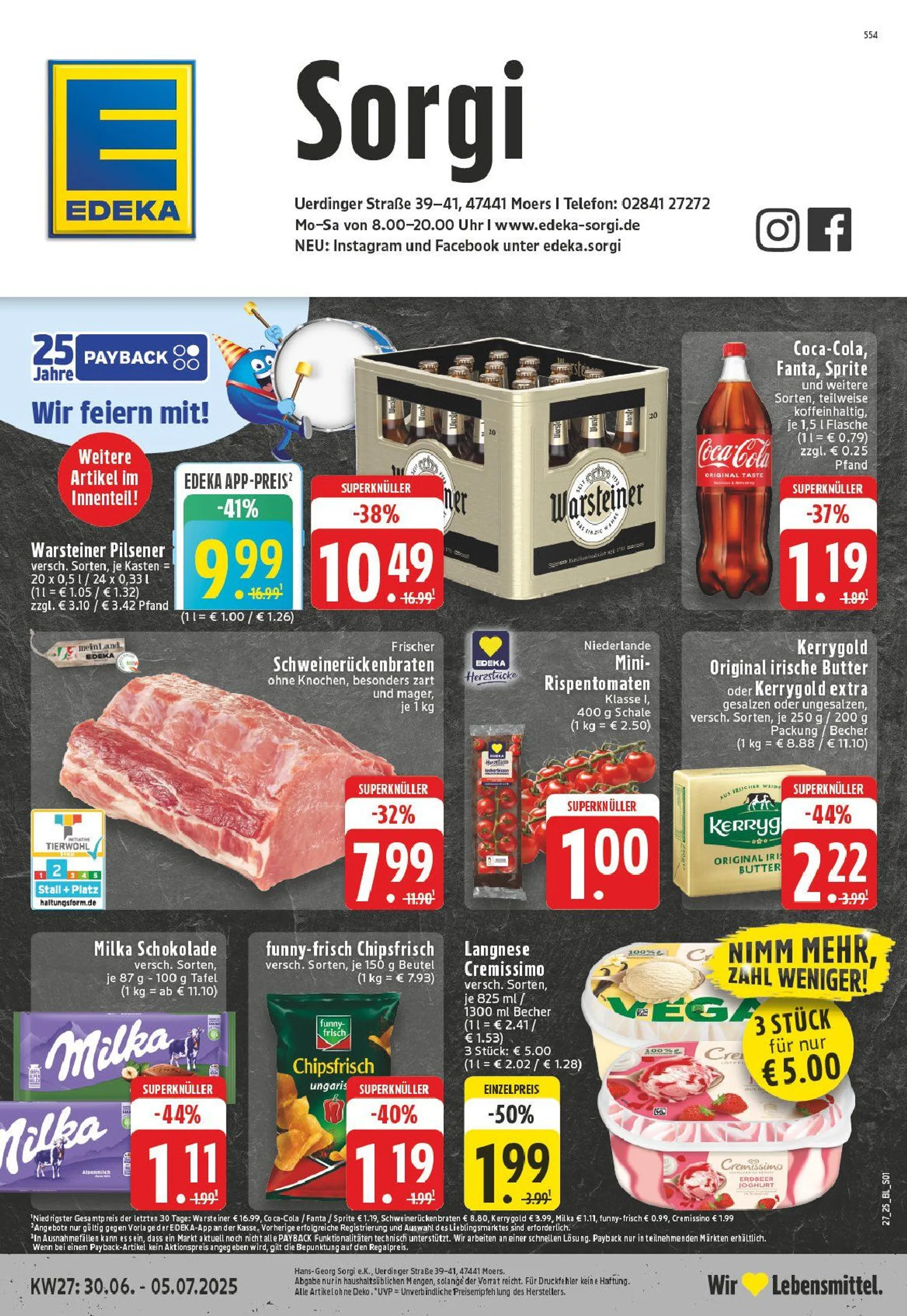 Edeka Prospekt von 30. Juni bis 5. Juli 2025 - Prospekt seite 1