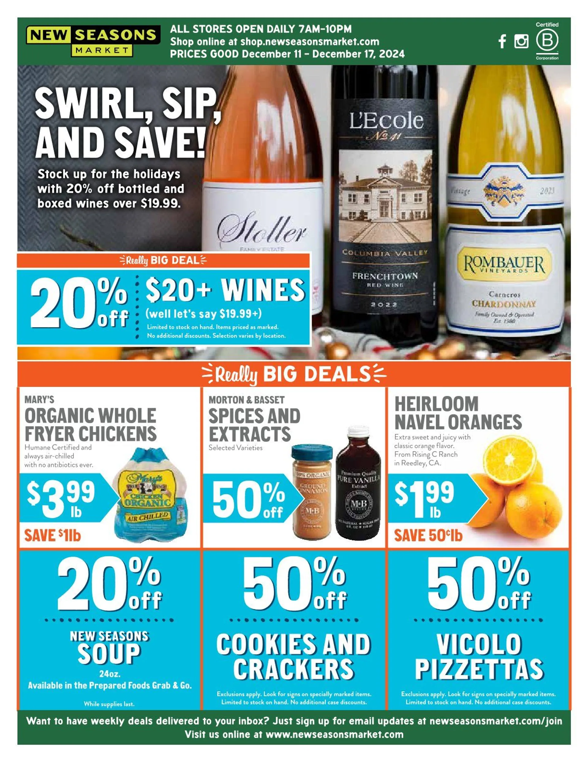 Weekly ad New Seasons Market Deals from December 11 to December 17 2024 - Page 