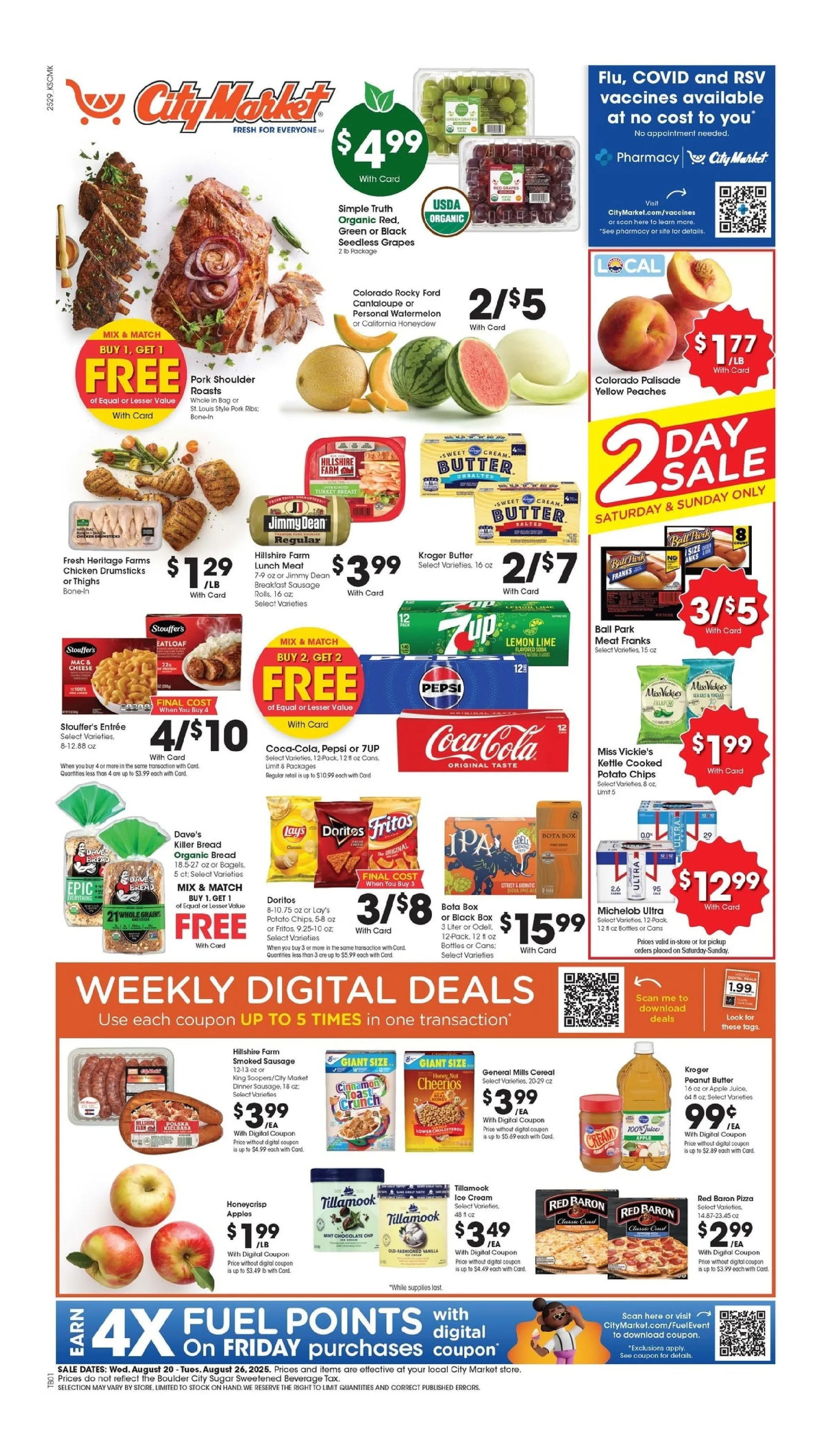 Weekly ad City Market Sales from August 20 to August 26 2025 - Page 1