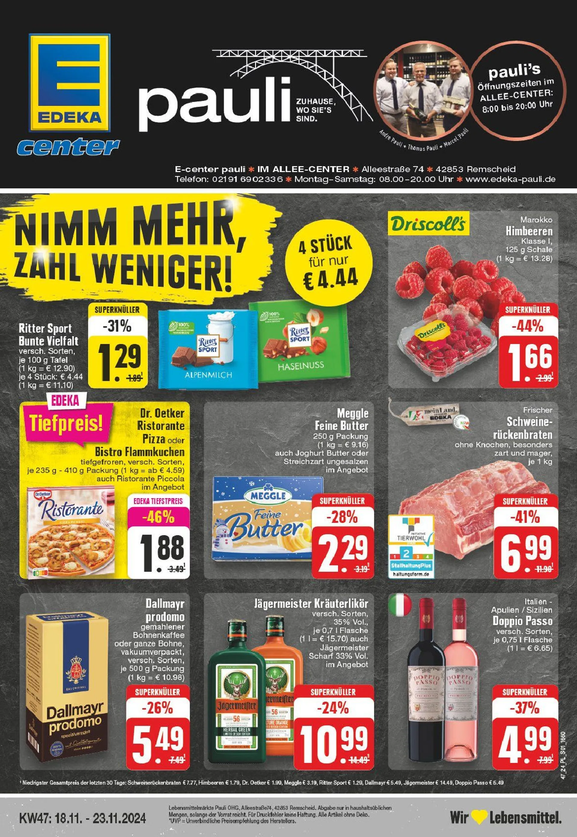 Edeka Prospekt von 18. November bis 23. November 2024 - Prospekt seite 