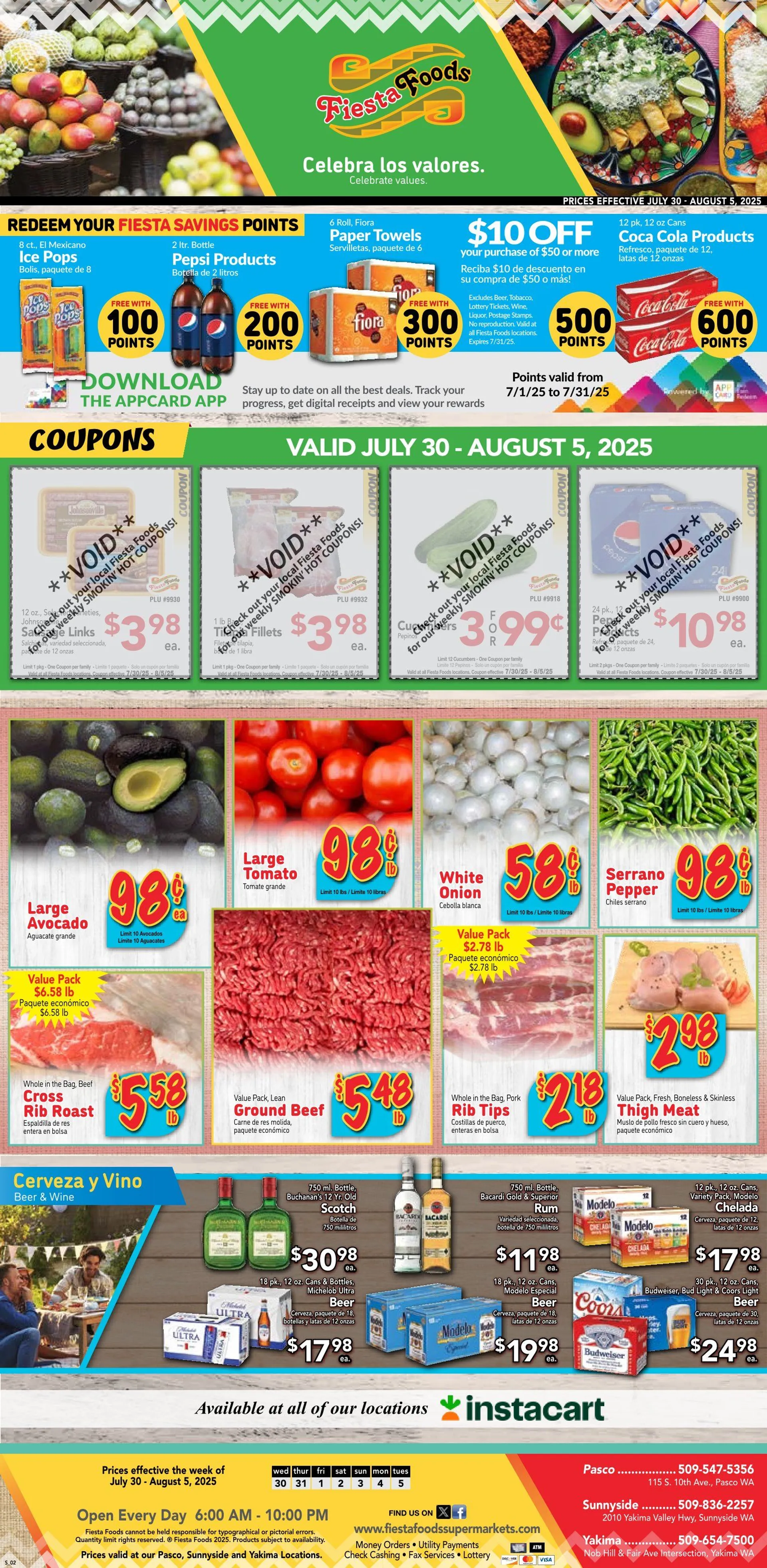 Weekly ad Fiesta Foods SuperMarkets weekly ads from July 30 to August 5 2025 - Page 1