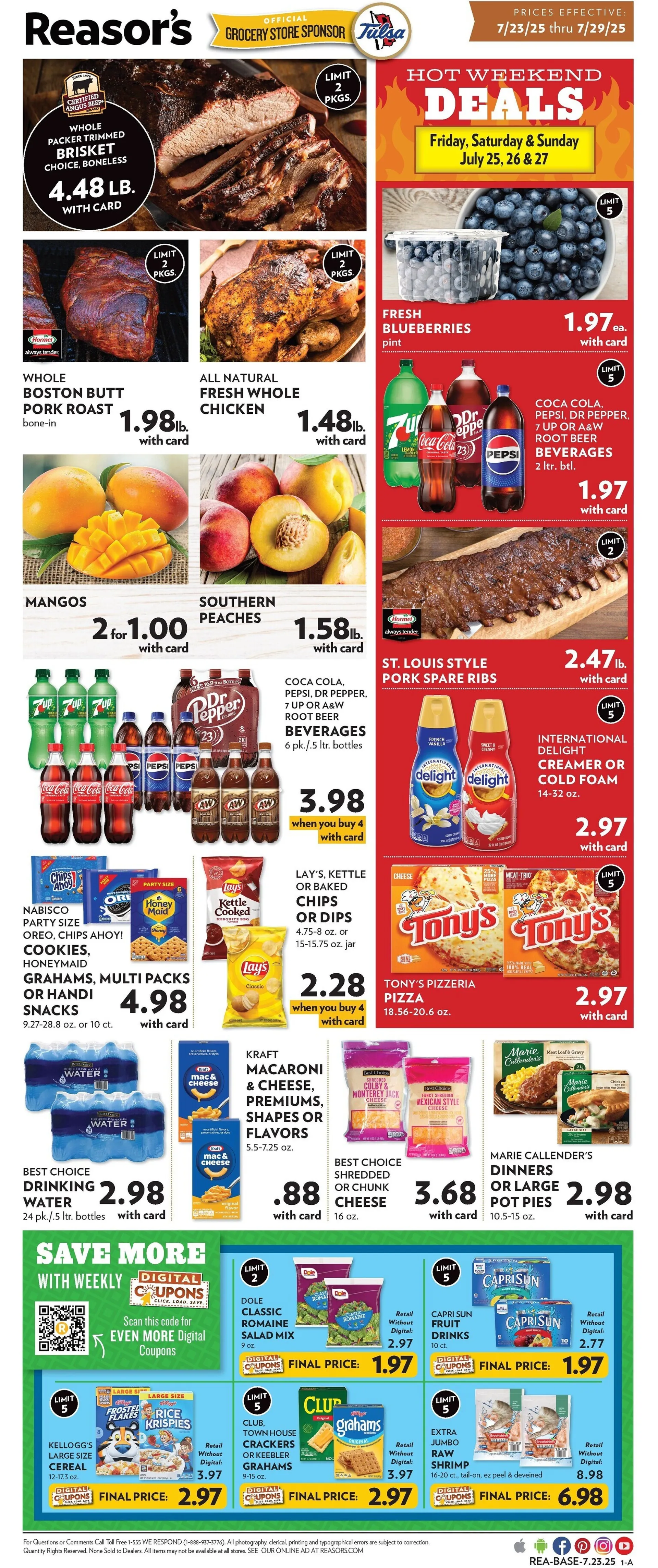 Weekly ad Reasor's weekly ads from July 23 to July 29 2025 - Page 1