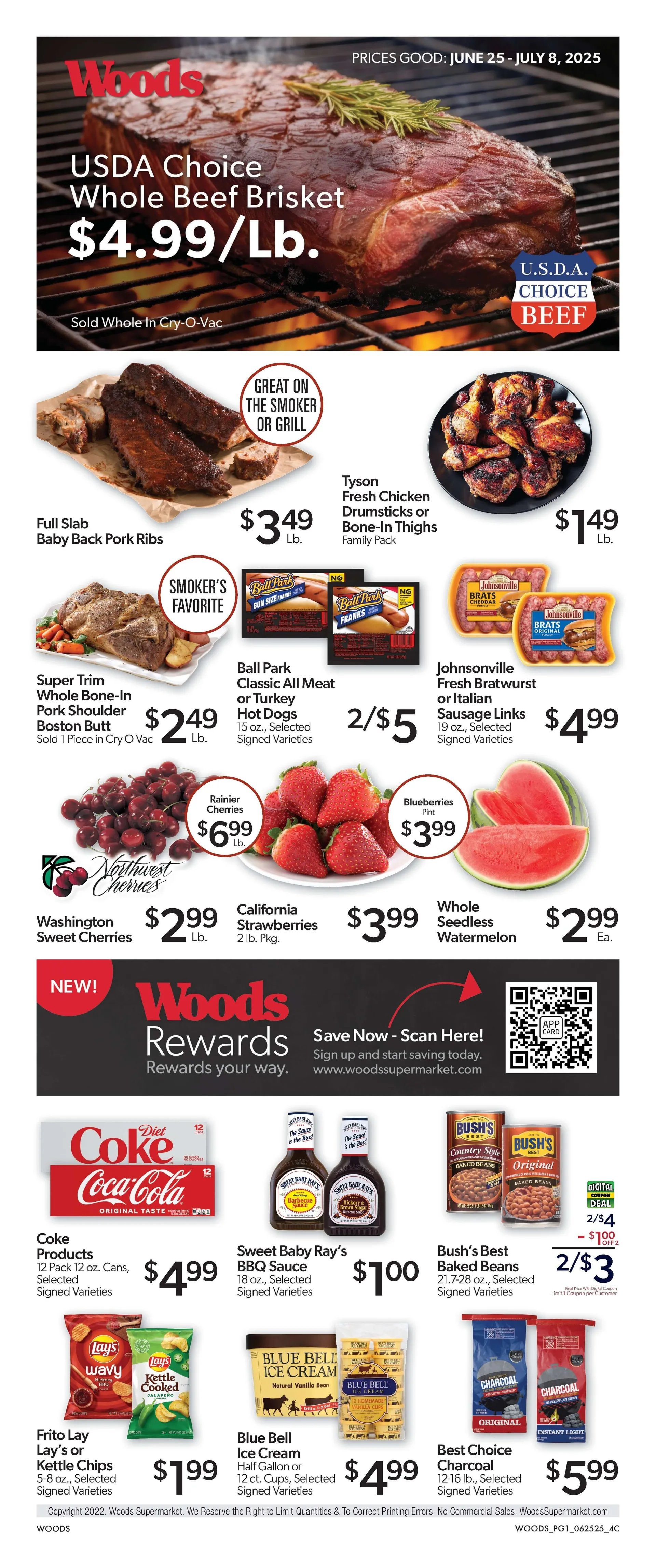 Weekly ad  Woods Supermarket weekly ads from June 25 to July 8 2025 - Page 1
