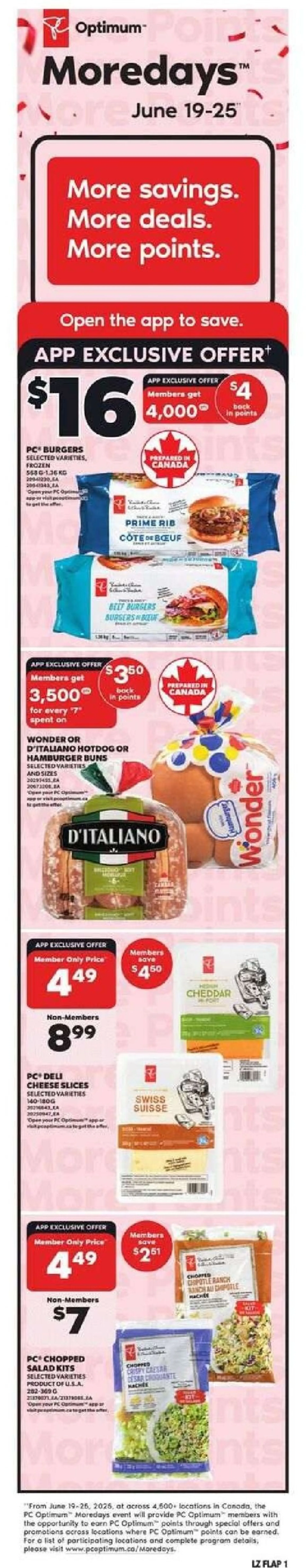 Zehrs Deals from June 19 to June 25 2025 - flyer page 1