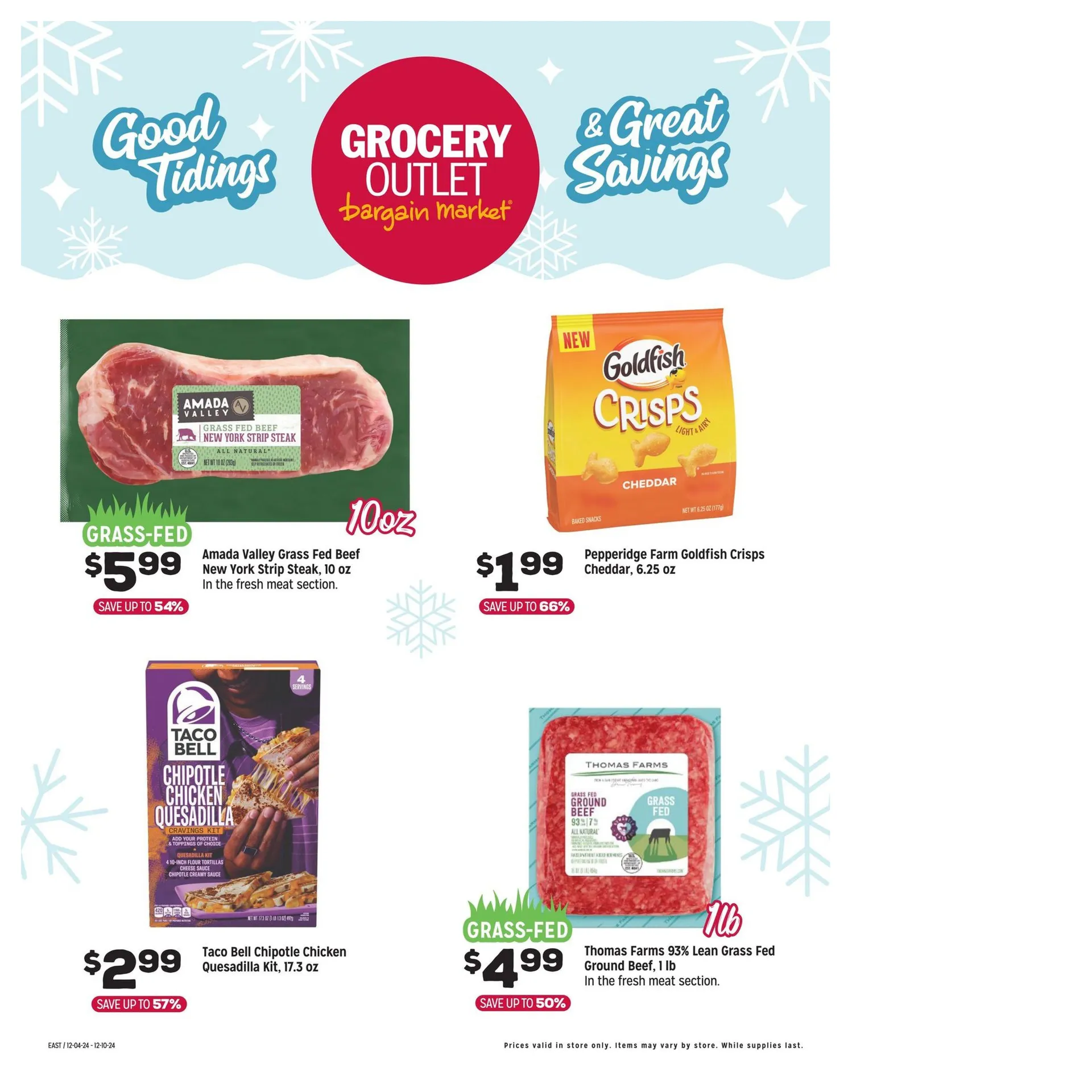 Weekly ad Grocery Outlet Deals from December 4 to December 10 2024 - Page 