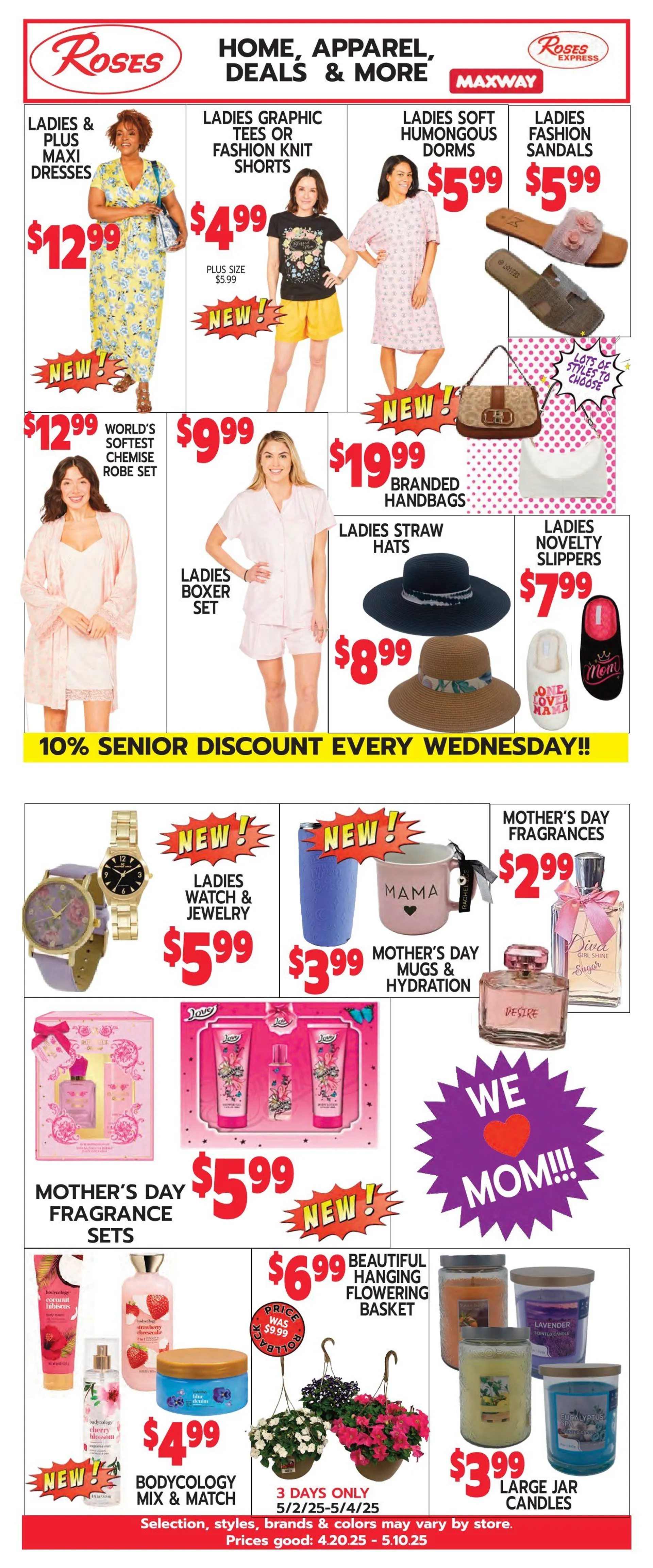 Weekly ad Roses Discount Stores Sales from April 20 to May 16 2025 - Page 