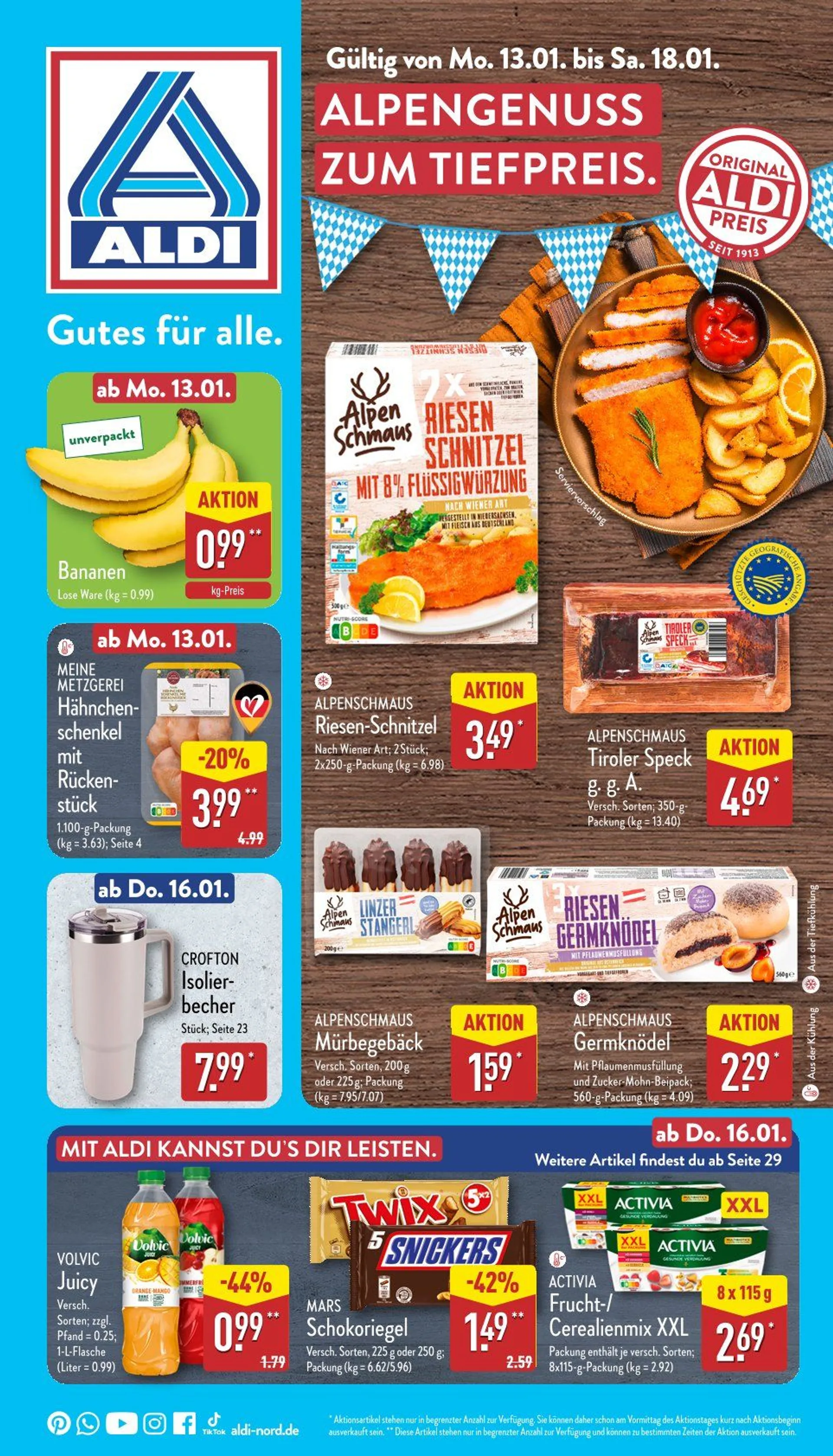 Aldi Nord Prospekt von 13. Januar bis 18. Januar 2025 - Prospekt seite 