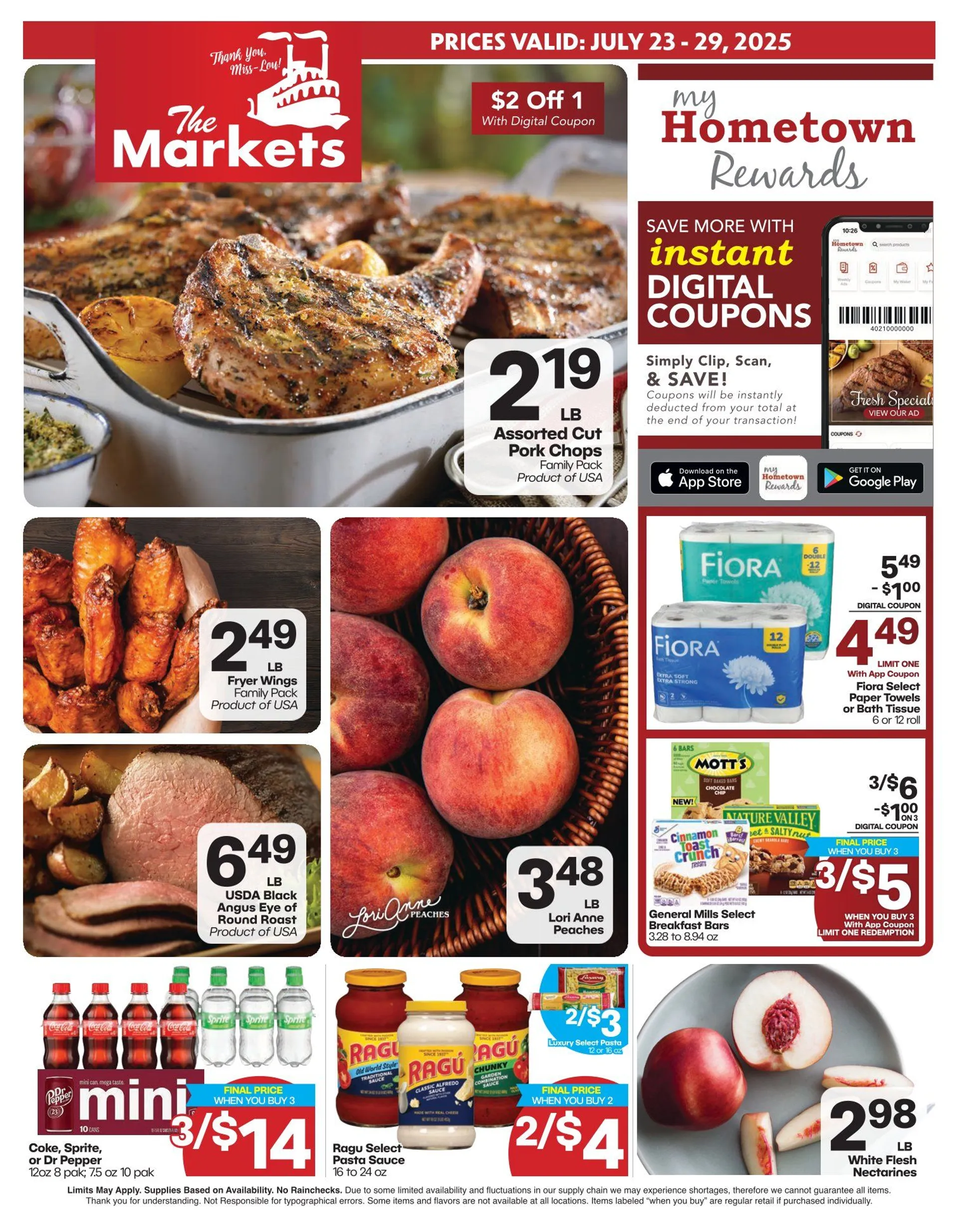 Weekly ad The Markets Sales from July 23 to July 29 2025 - Page 1