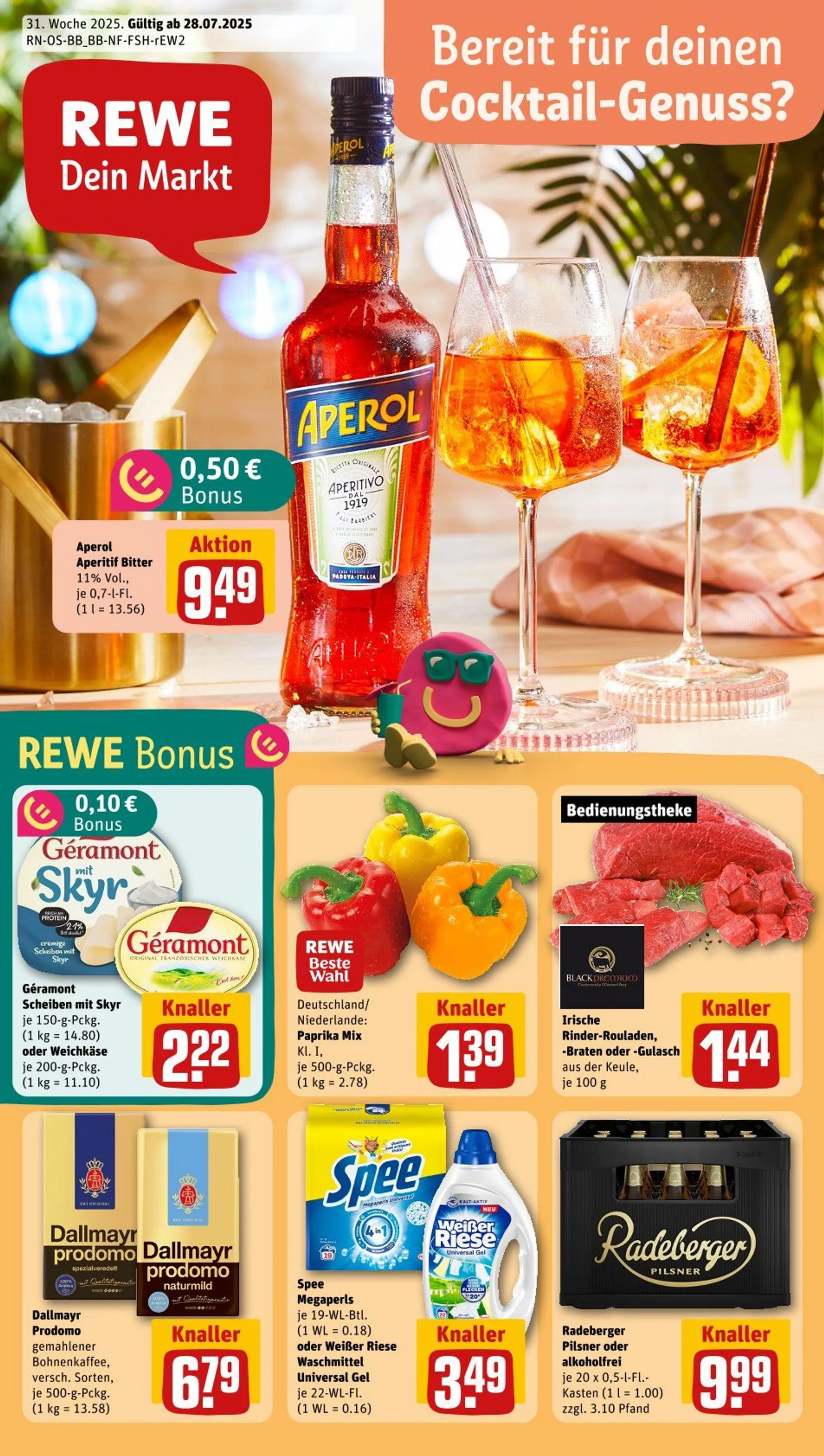 REWE Prospekte von 28. Juli bis 3. August 2025 - Prospekt seite 1
