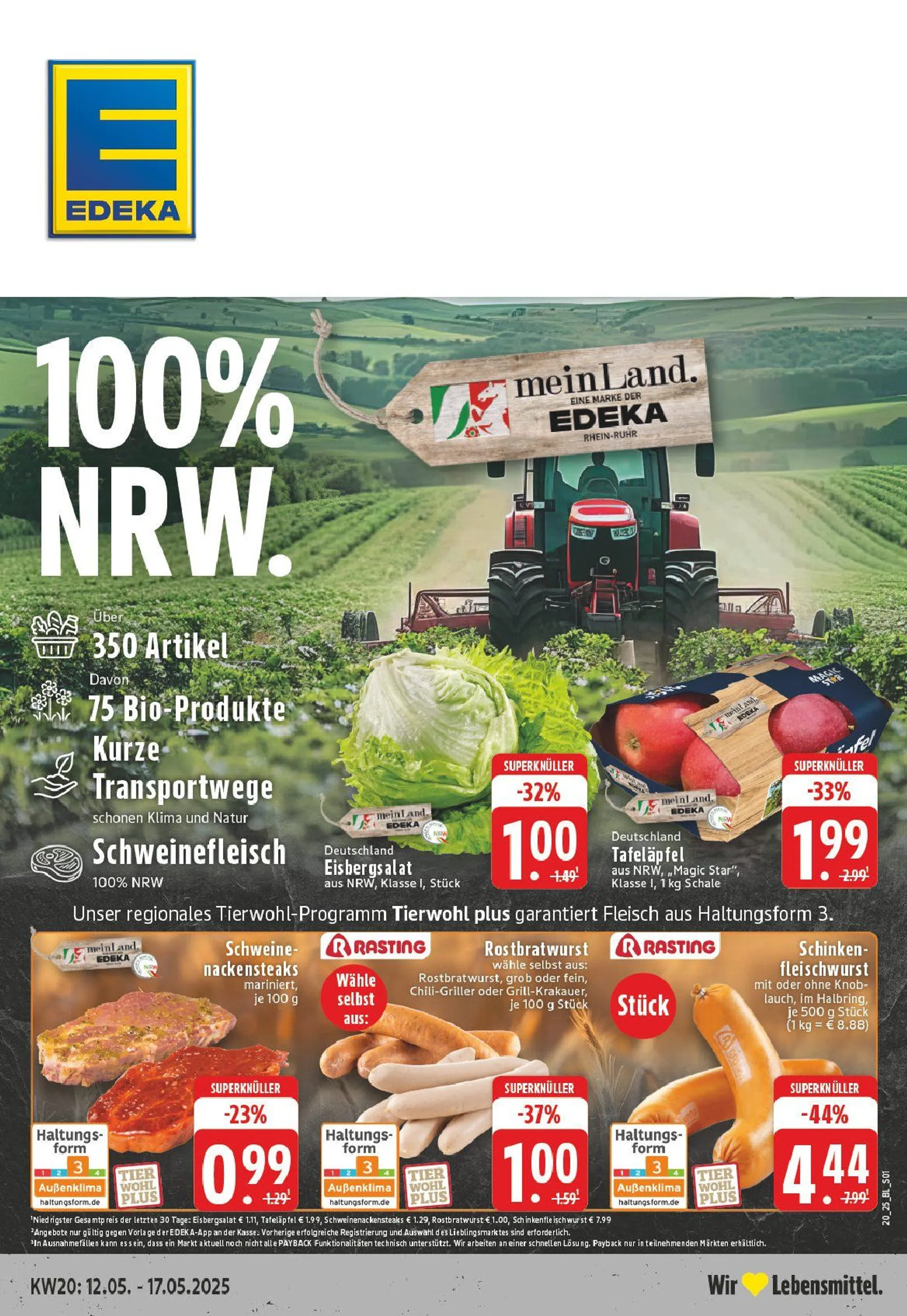 Edeka Prospekt von 12. Mai bis 17. Mai 2025 - Prospekt seite 1