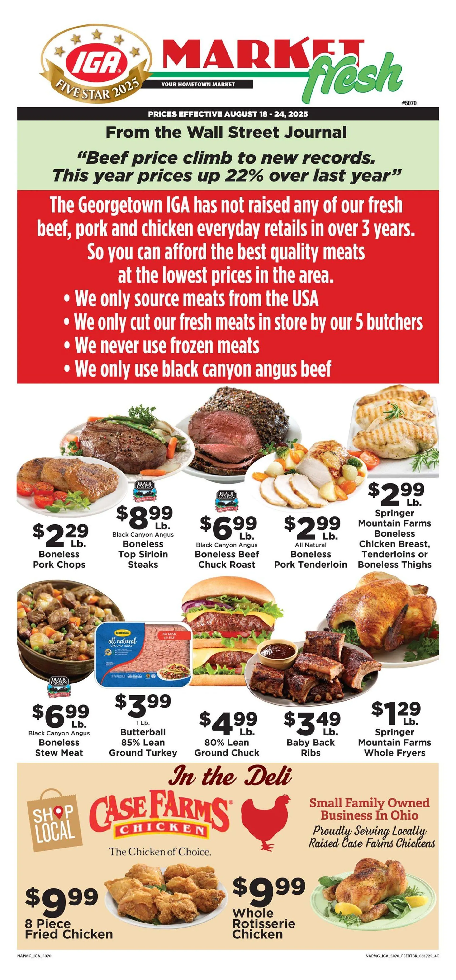 Weekly ad IGA Sales from August 18 to August 24 2025 - Page 1